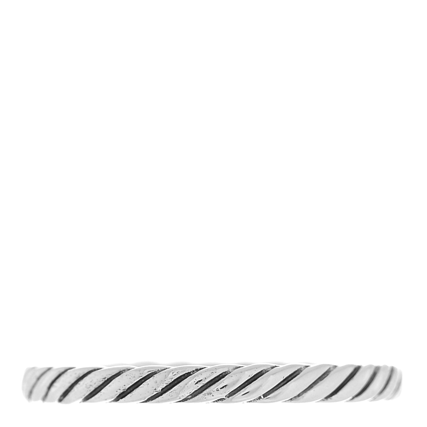 Sterling Silver Stackable Cable Ring 58 8.5
