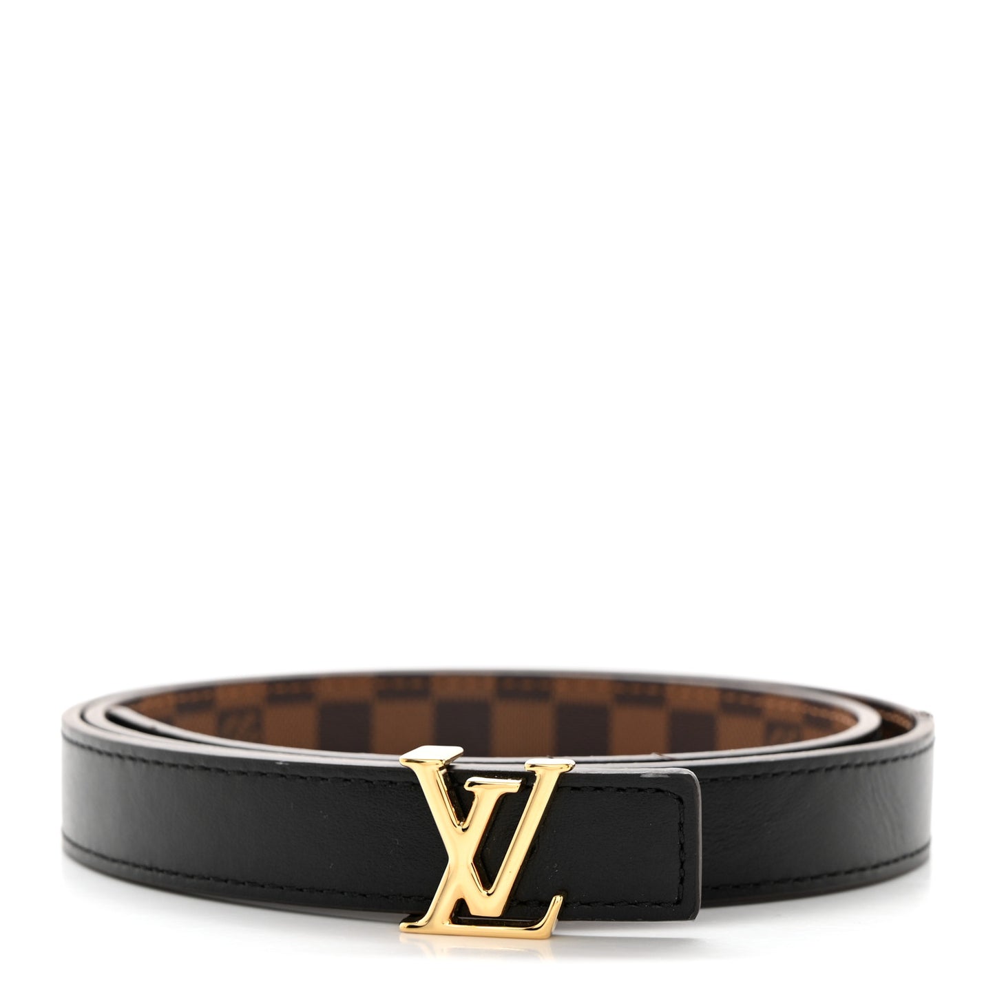 Mini Damier Ebene 25mm LV Initiales Belt 75 30