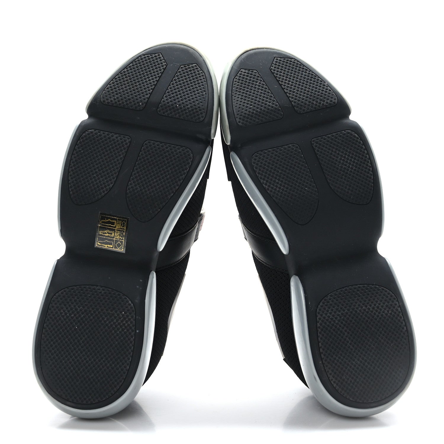 Prada Sport Knit Womens Cloudbust Sneakers 35.5 Black Argento 6 of 8