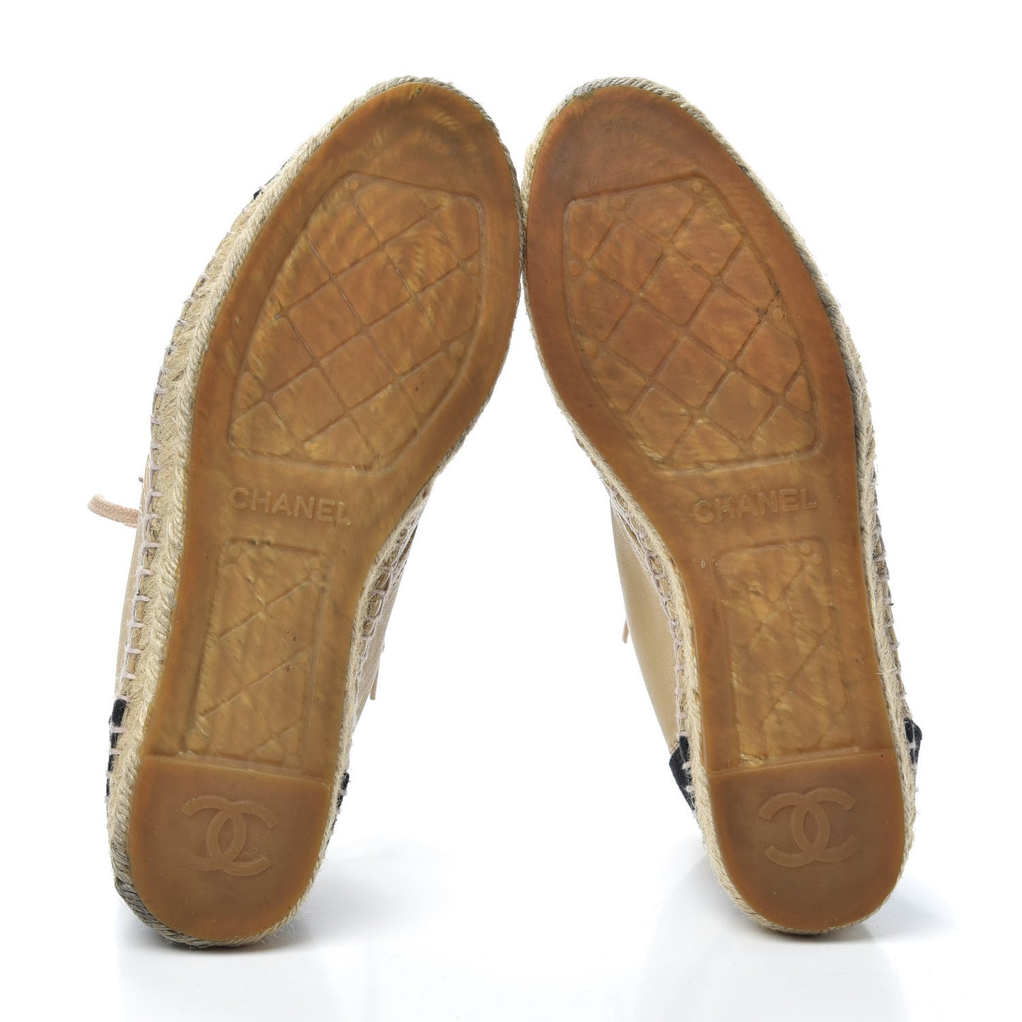 Lambskin Canvas Cap Toe Lace Up Espadrilles 38 Dark Beige Black