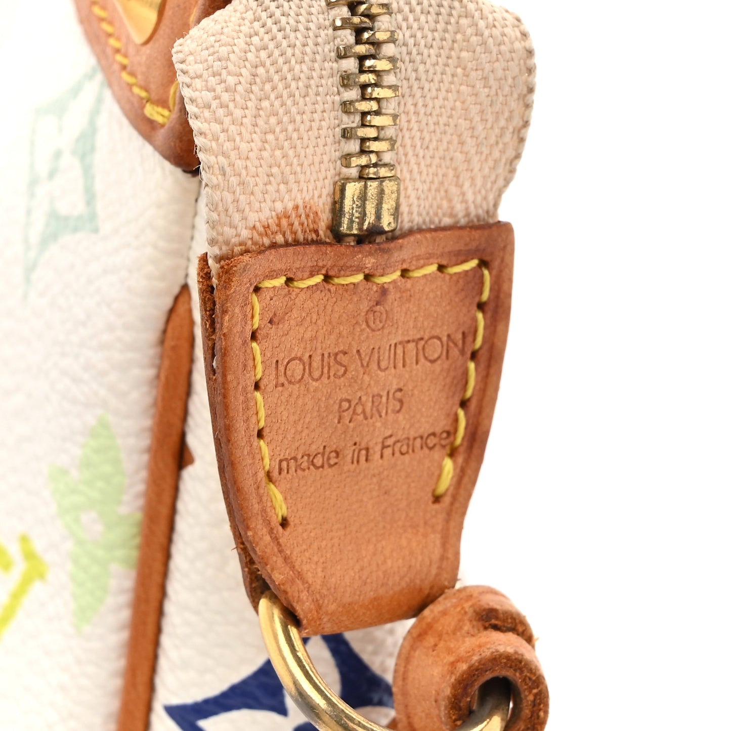 Monogram Multicolor Pochette Accessories White