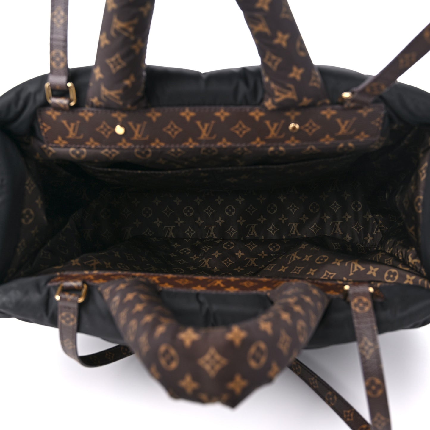Econyl Monogram Pillow Giant Onthego MM Black