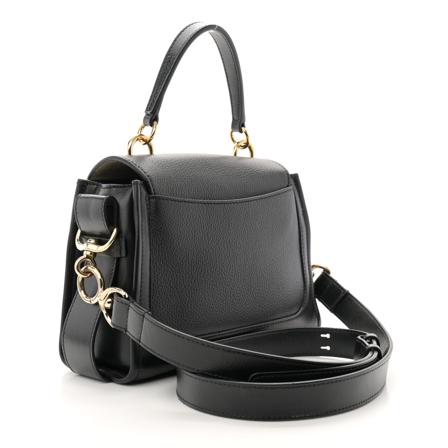 Calfskin Mini Tess Day Bag Black