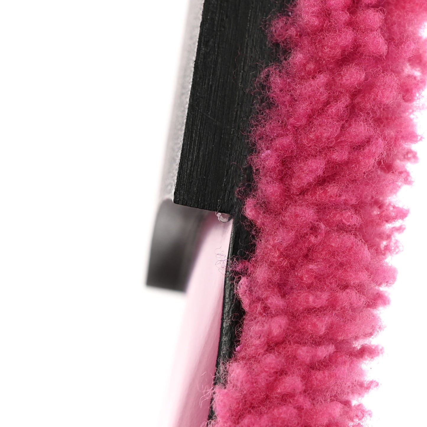 Shearling FF Baguette Slide Sandals 36.5 Pink