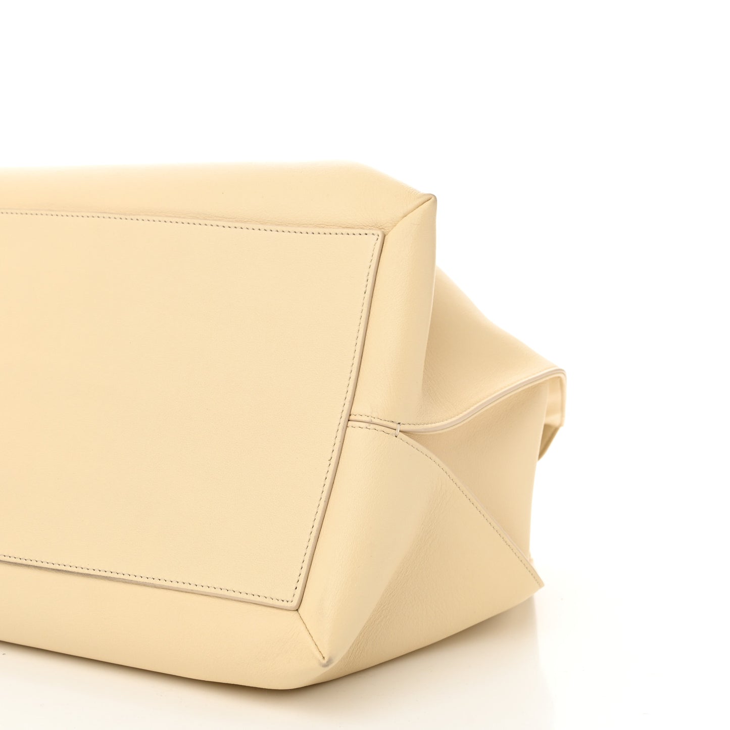 Calfskin Gabriel Foldover Tote Ivory
