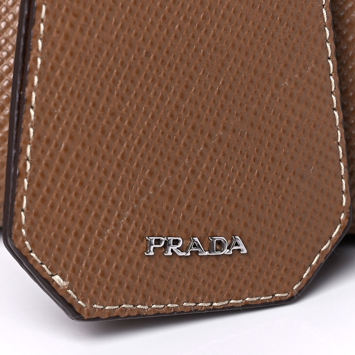 Saffiano Cuir Small Twin Tote Cannella Cocco
