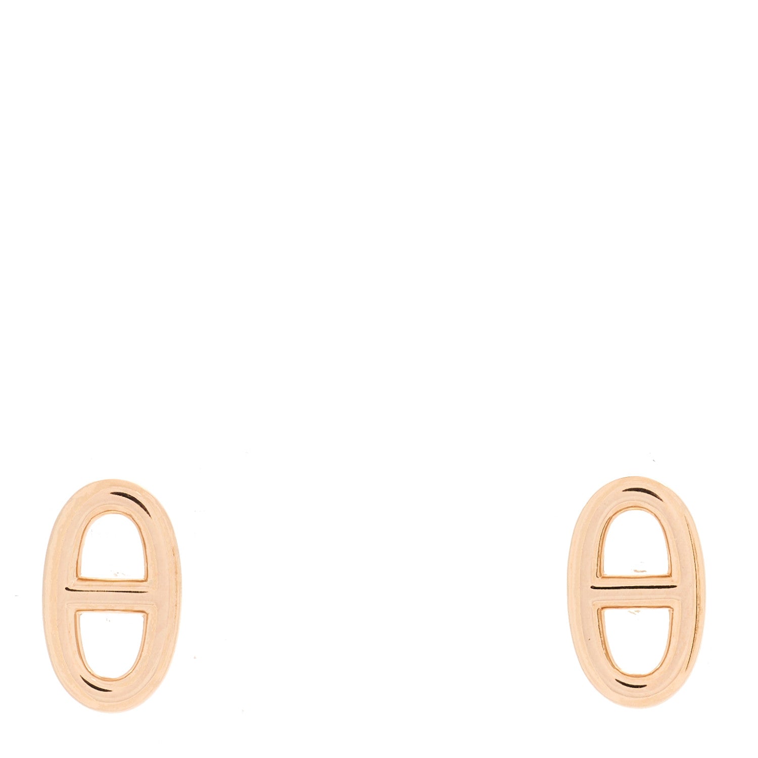 Hermes 18K Rose Gold TPM Farandole Stud Earrings 1 of 5