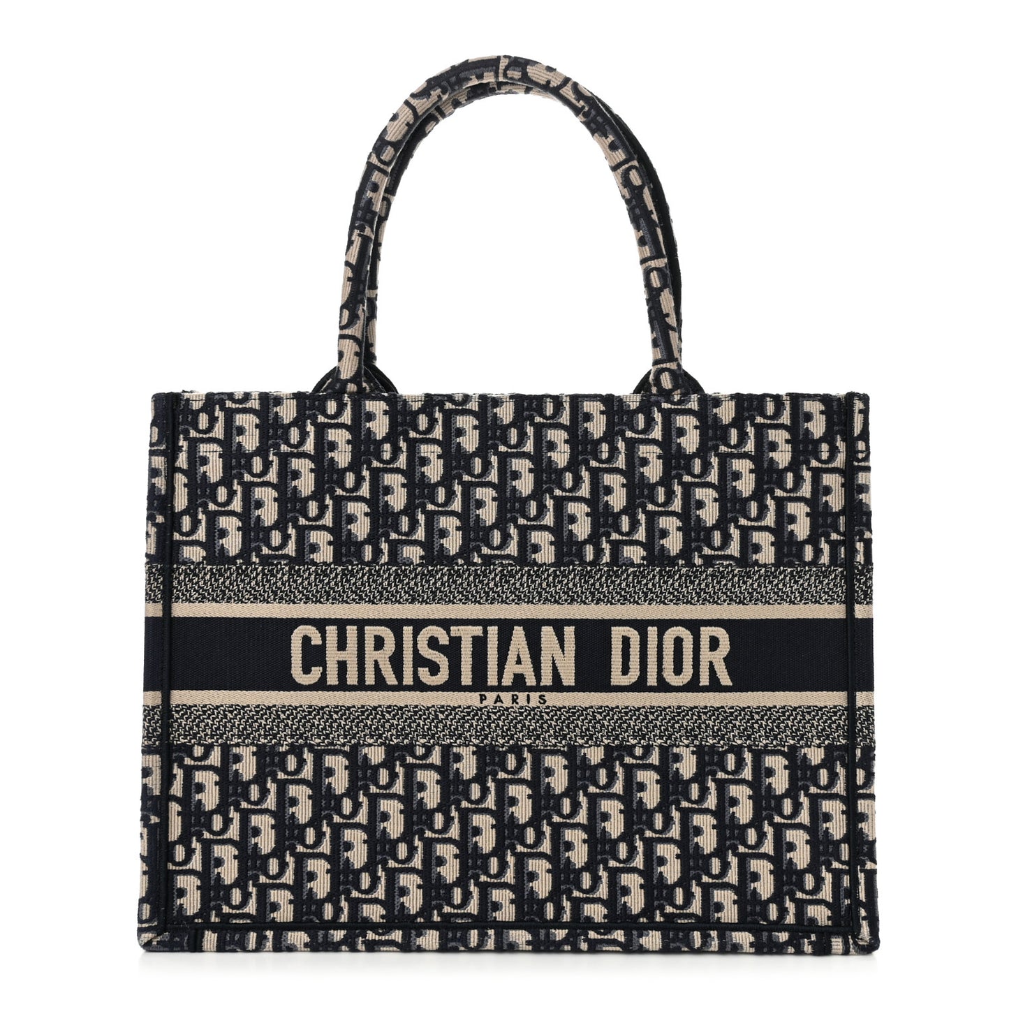 Oblique Medium Book Tote Blue Multicolor
