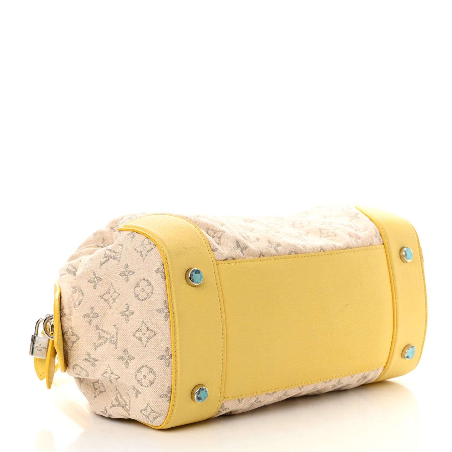 Monogram Denim Speedy Round Yellow