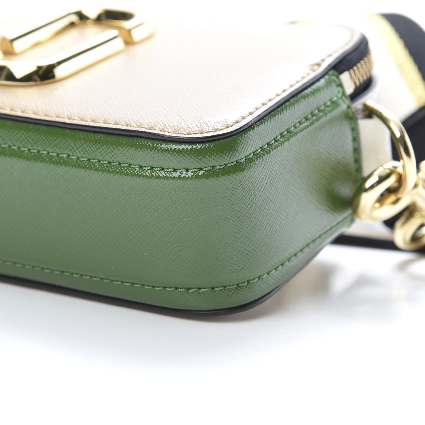 Saffiano Small Snapshot Camera Bag Sandcastle