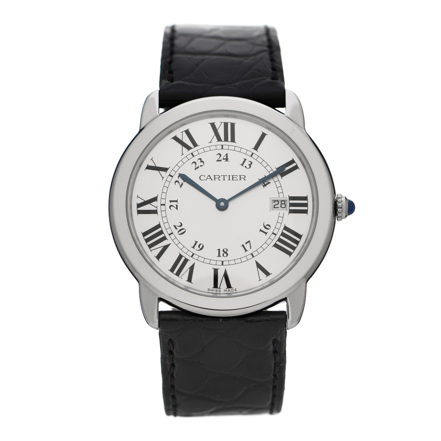 Stainless Steel Alligator 36mm Ronde Solo Quartz Watch