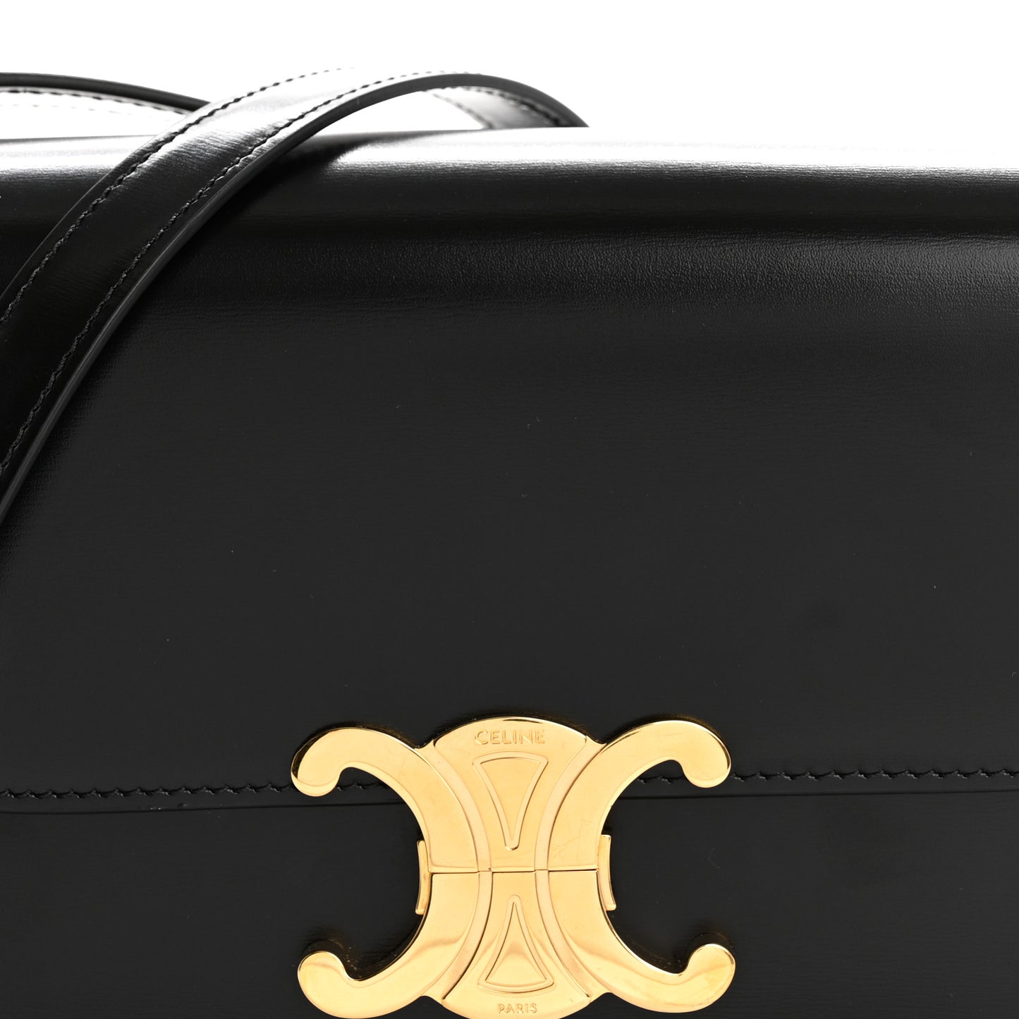 Shiny Calfskin Teen Triomphe Black