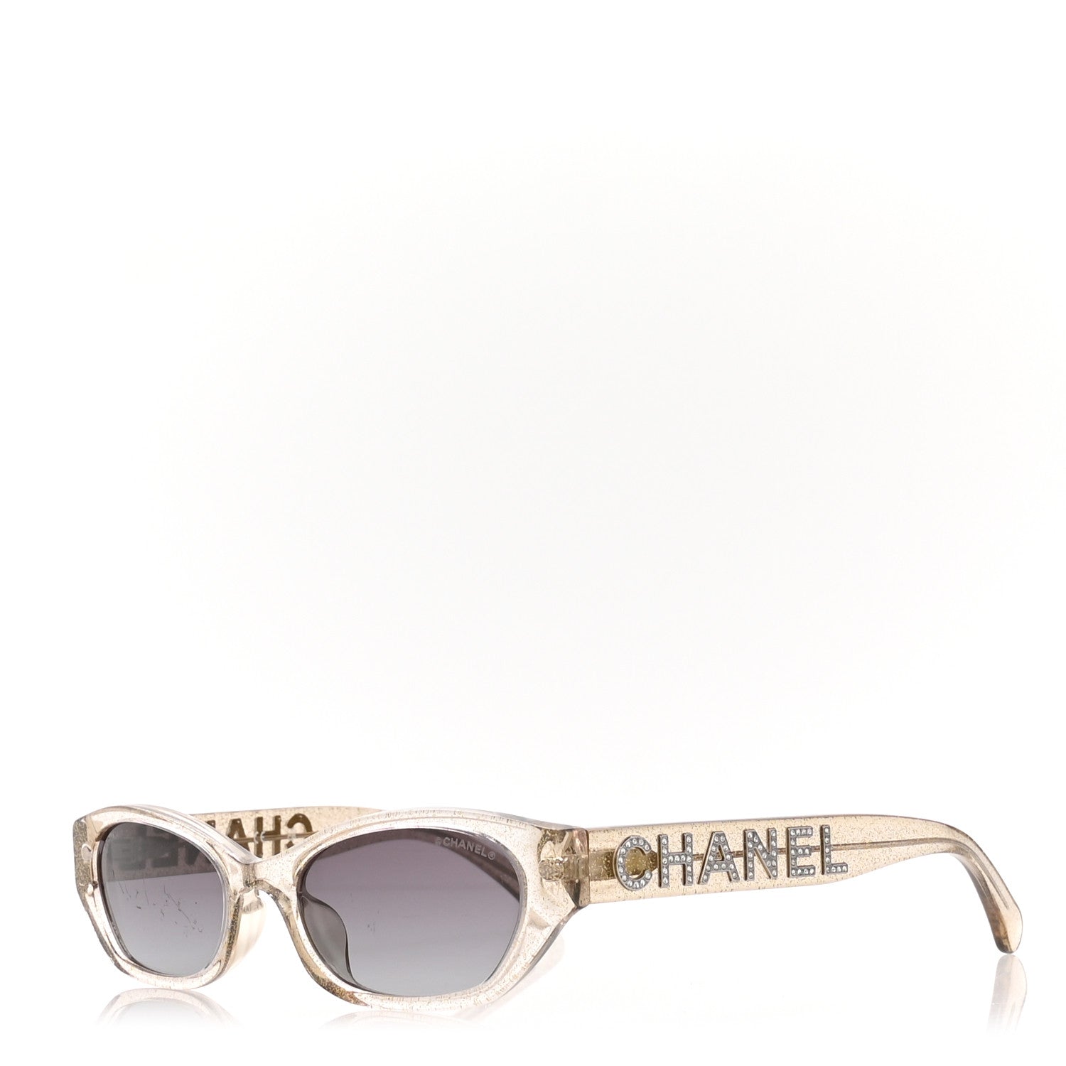 Chanel Rectangle Sunglasses 71280 Gold 1722643 – FASHIONPHILE