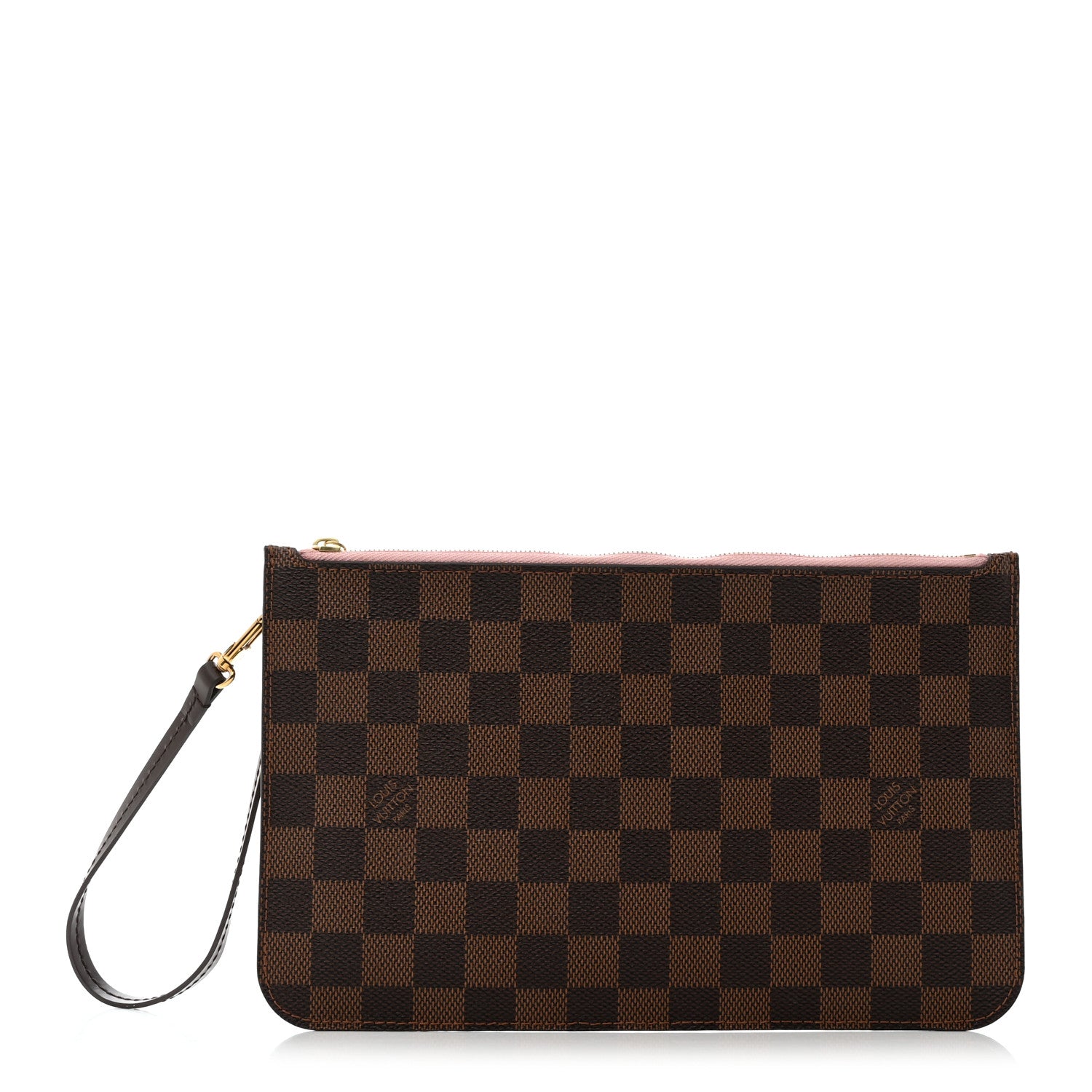 Louis Vuitton Damier Ebene Neverfull MM GM Pochette Rose Ballerine 1 of 7