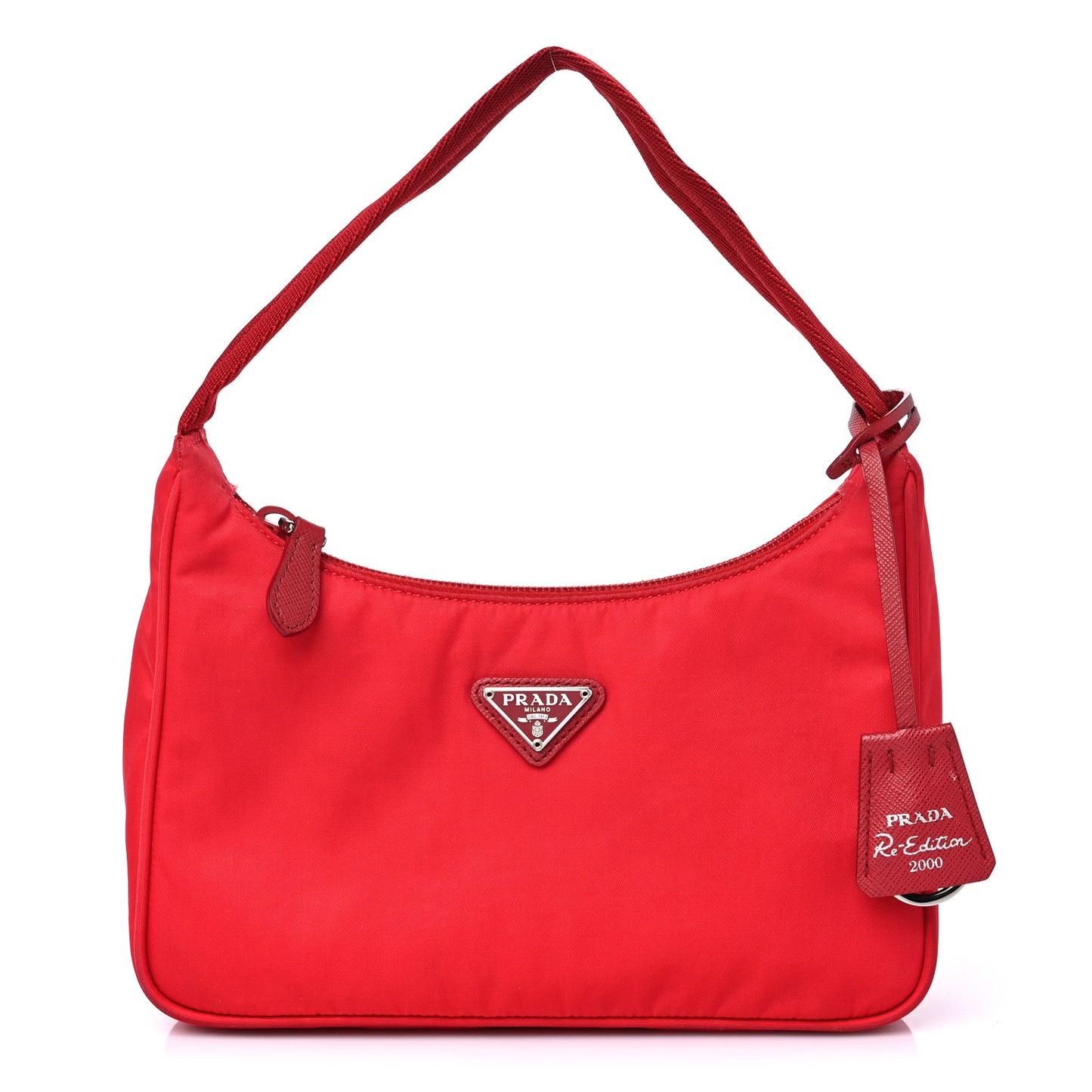 Tessuto Nylon Mini Re-Edition 2000 Bag Rosso