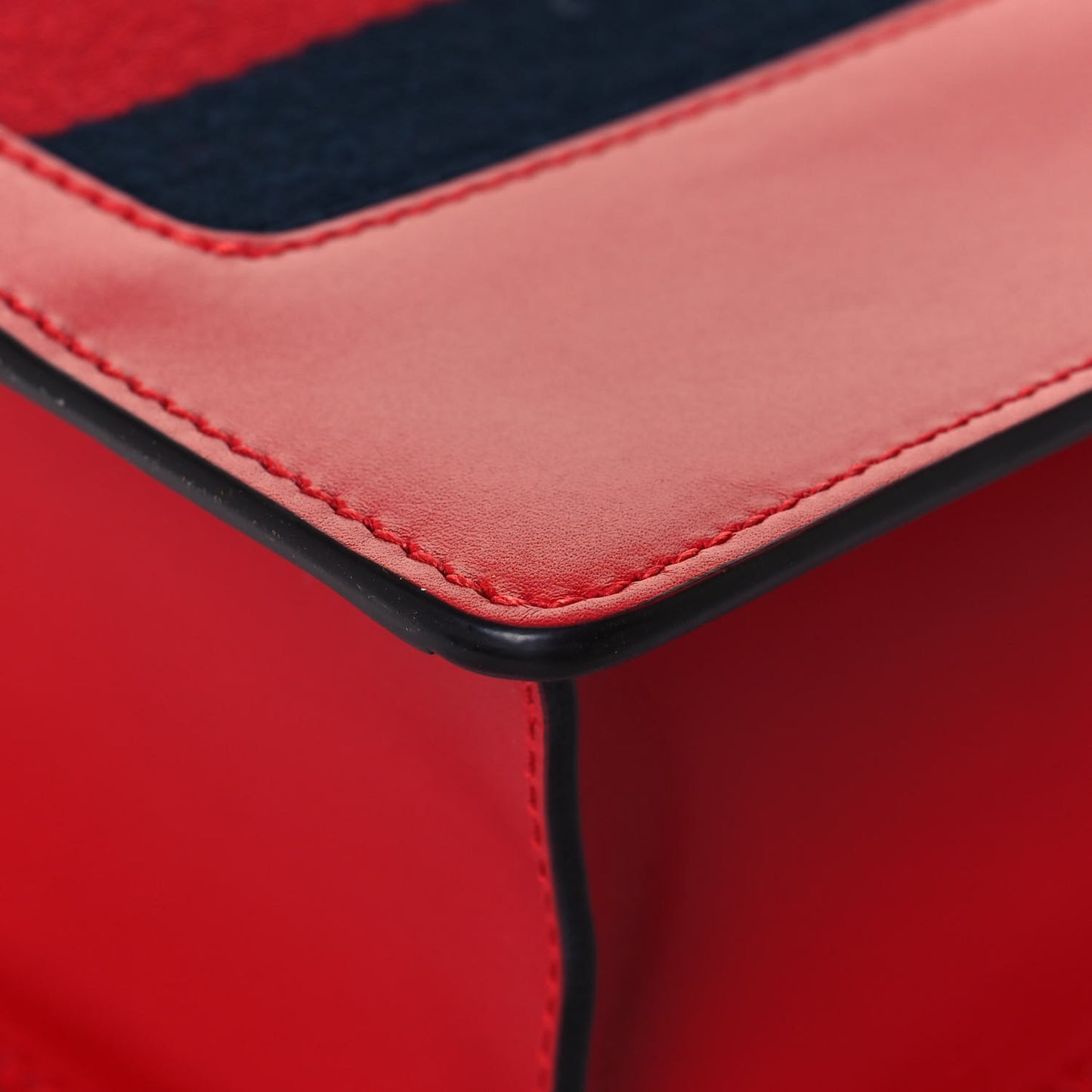 Calfskin Mini Sylvie Chain Shoulder Bag Hibiscus Red