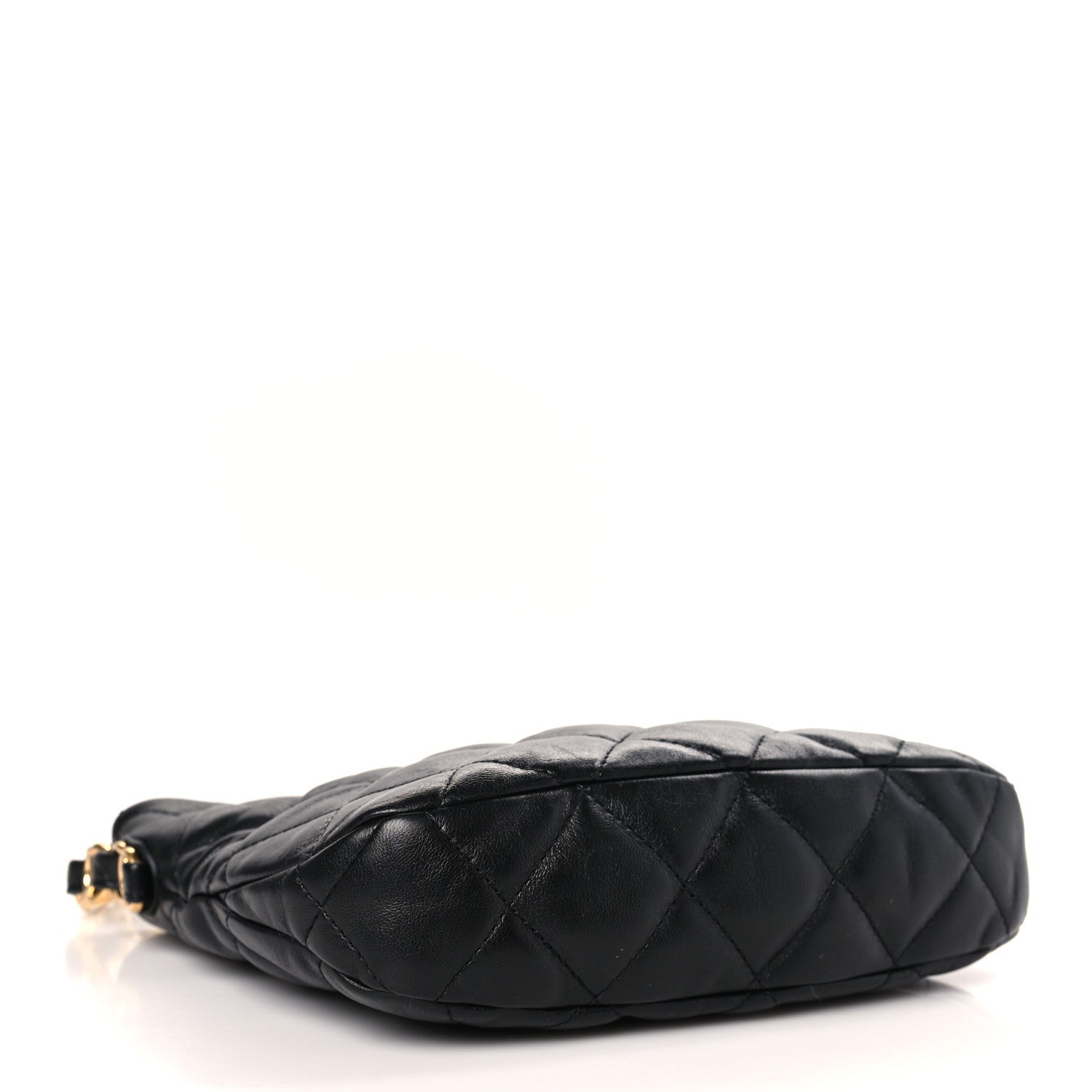 Chanel Lambskin Quilted CC Links Hobo Black 4 of 9
