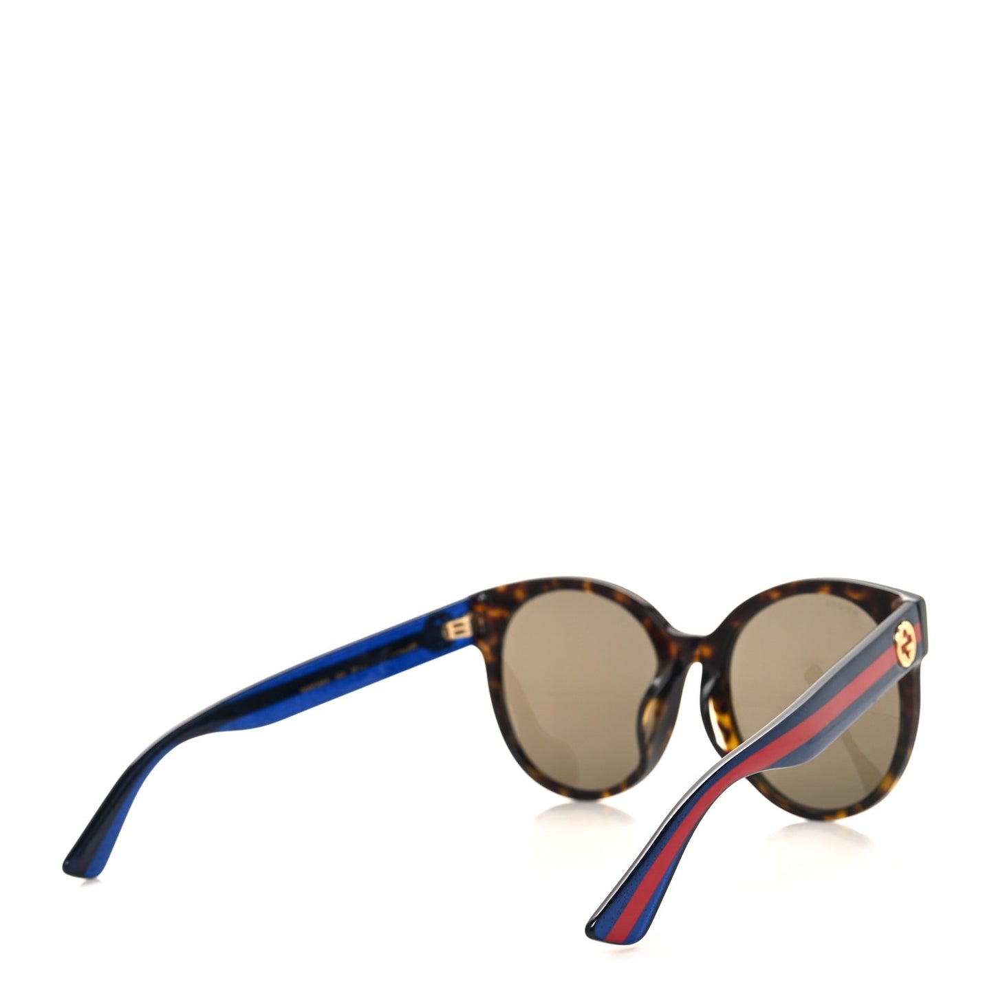Acetate Round Web Sunglasses GG 0035S Blue