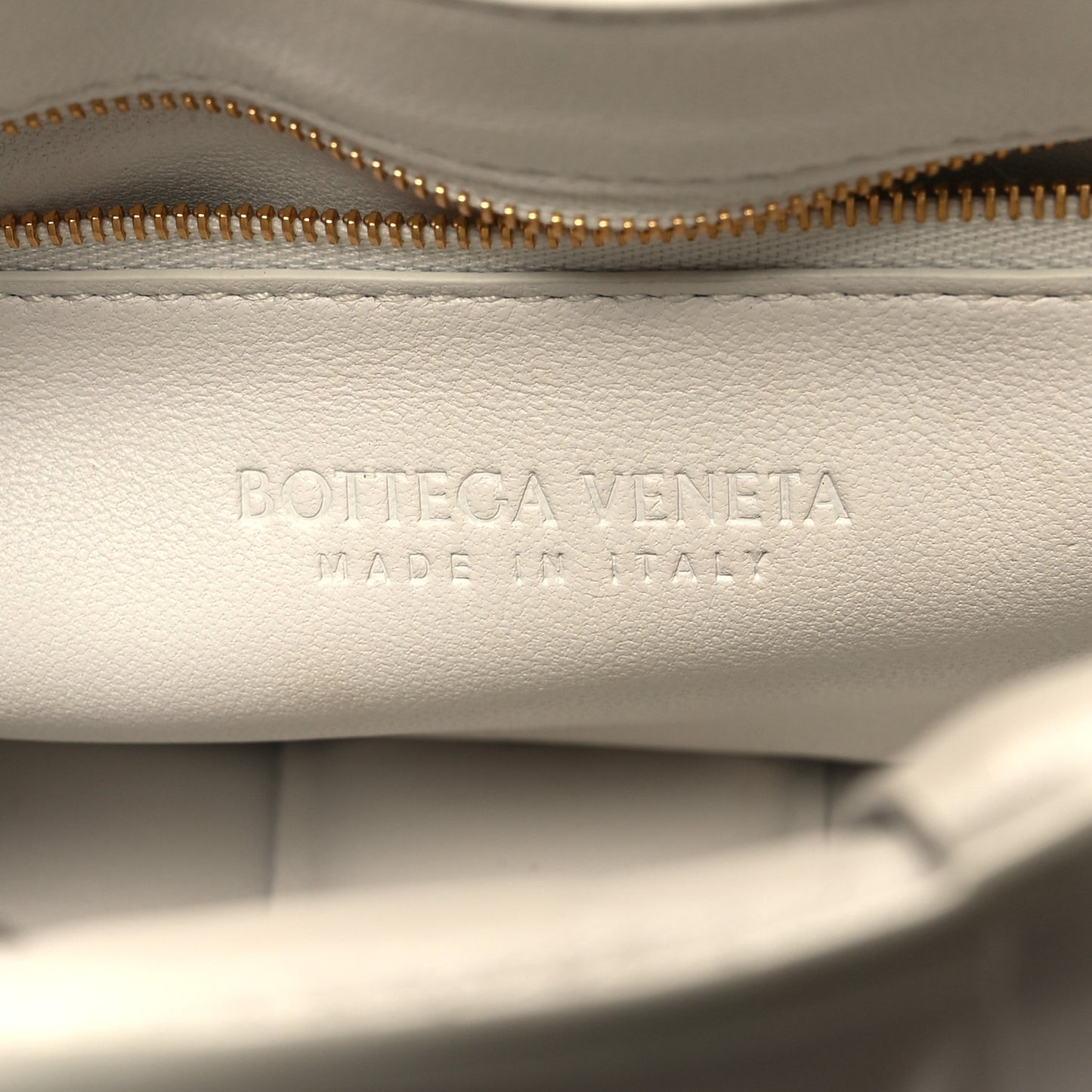 Lambskin Maxi Intreccio Padded Chain Cassette Crossbody Bag White