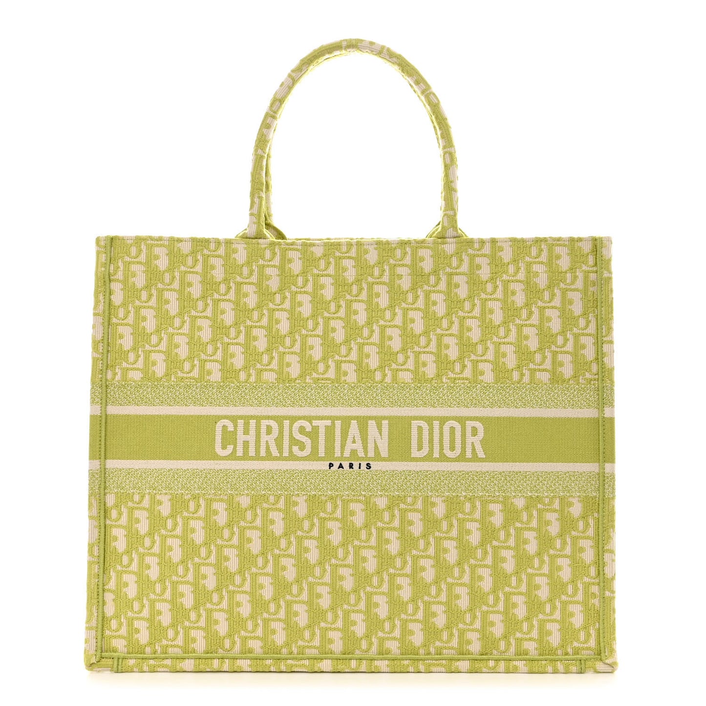 Oblique Large Book Tote Vert Anis