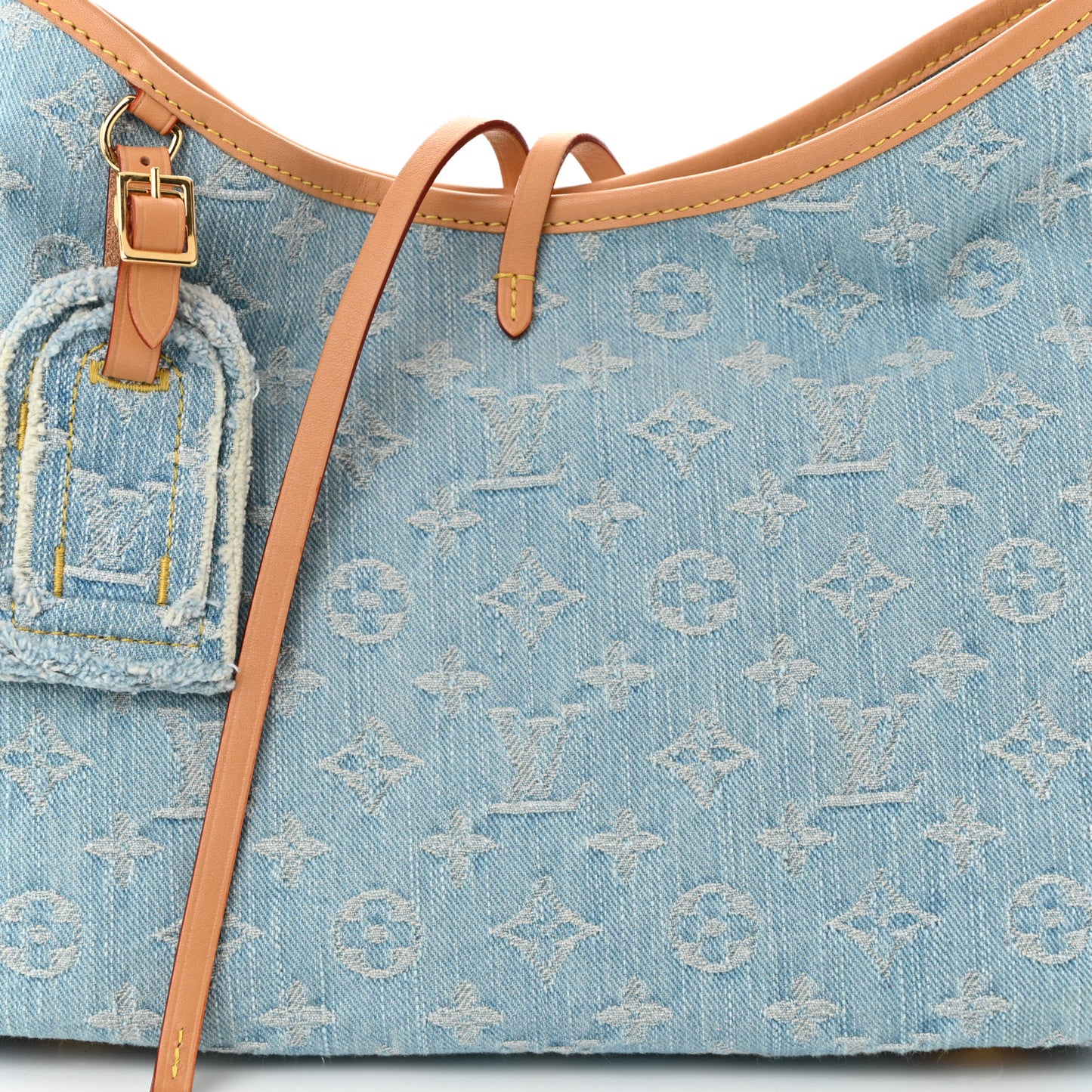 Monogram Denim CarryAll PM Sky Blue