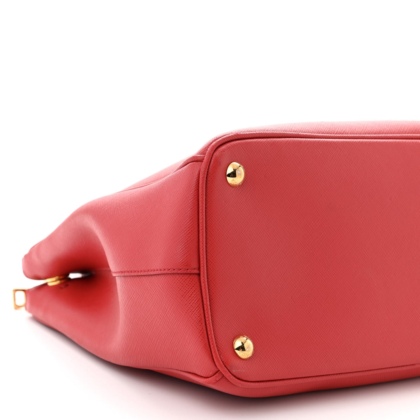 Saffiano Small Galleria Double Zip Tote Fuoco