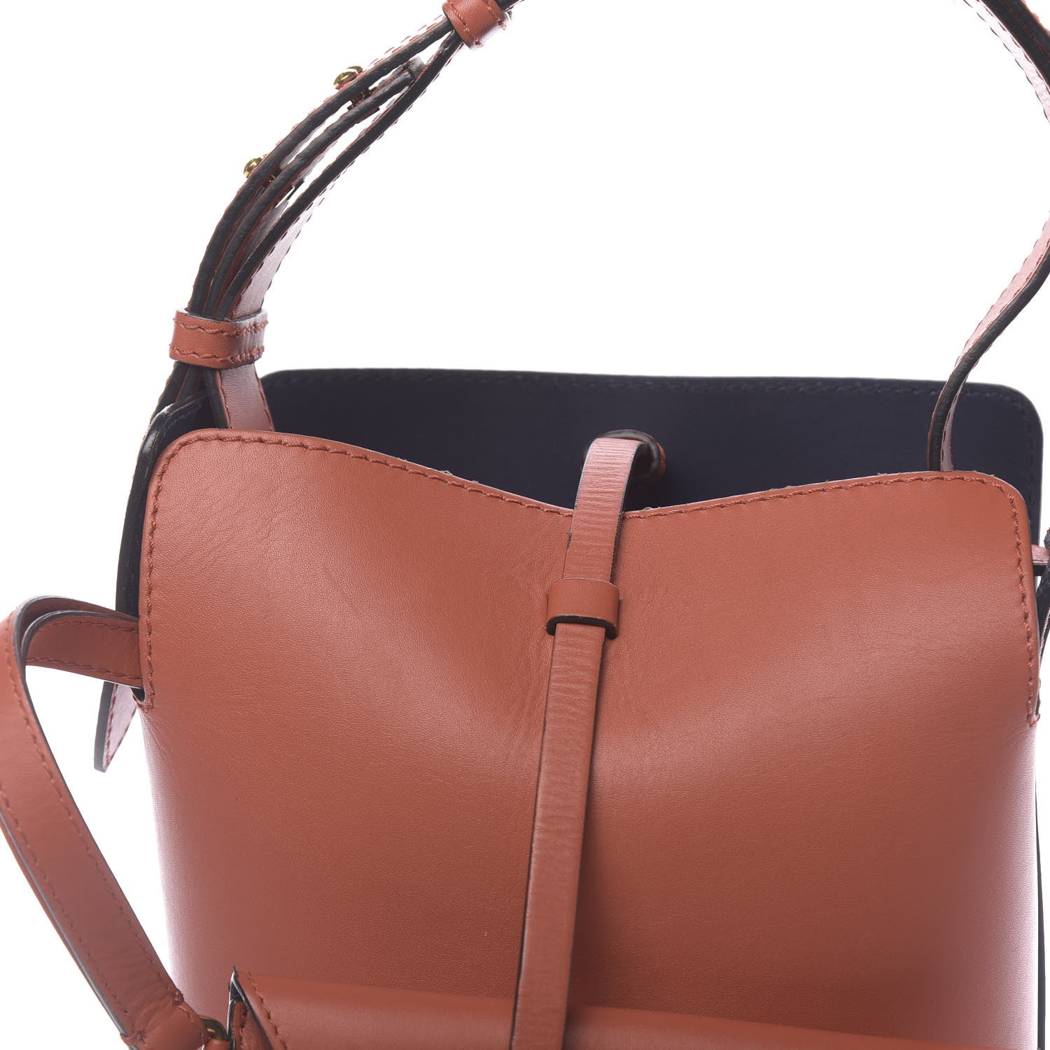 Burberry Supple Calfskin Small Bucket Orange 18 of 20