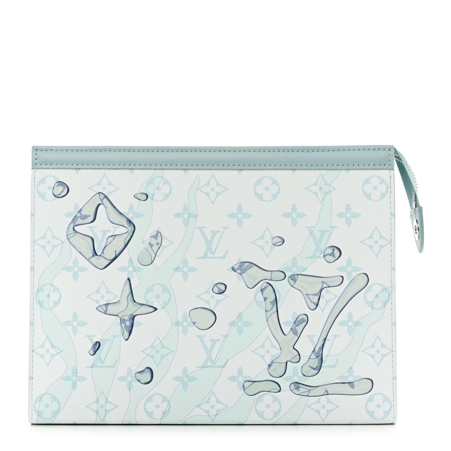 Monogram Aquagarden Pochette Voyage MM Crystal Blue