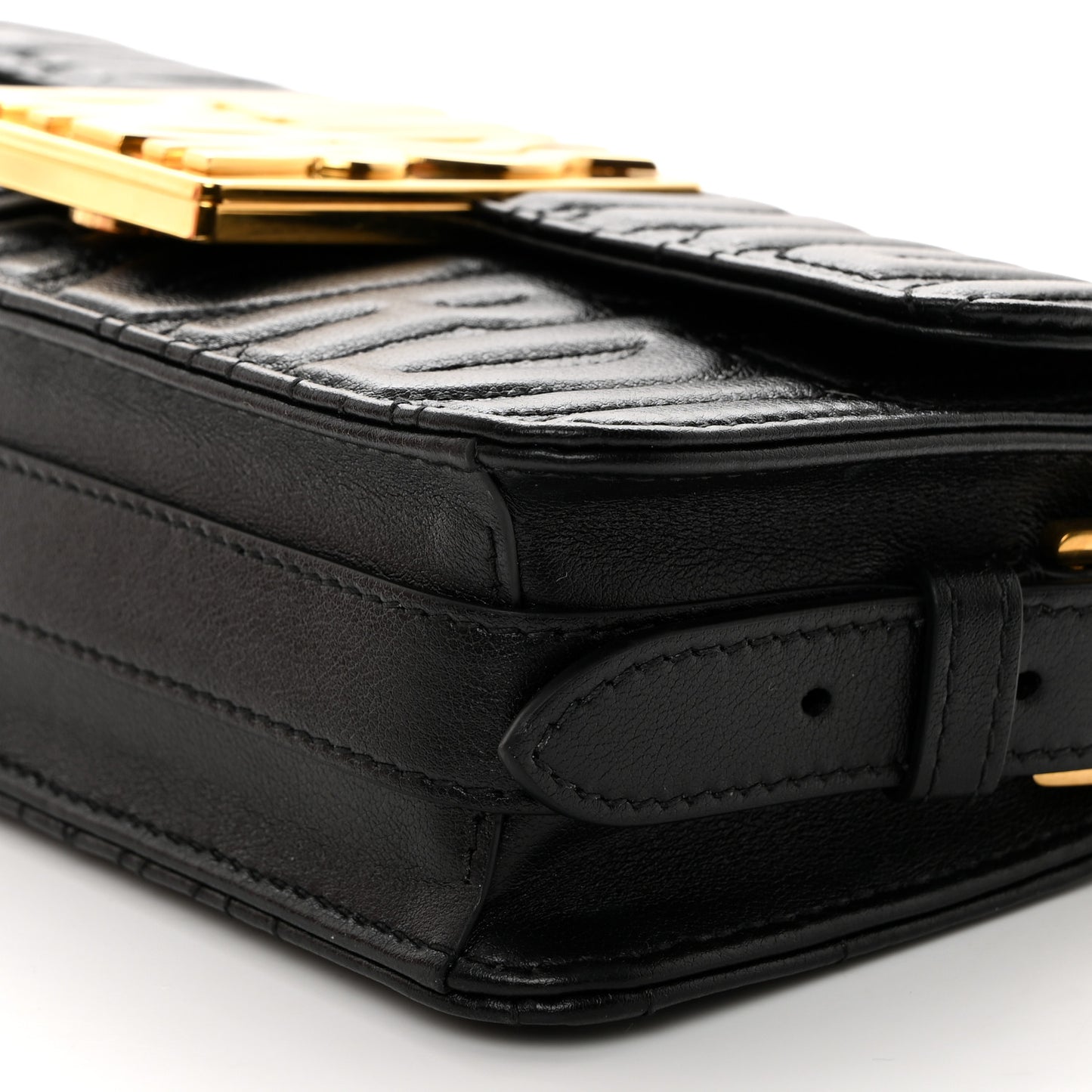 Calfskin Quilted All Over Miss Dior Flap Black