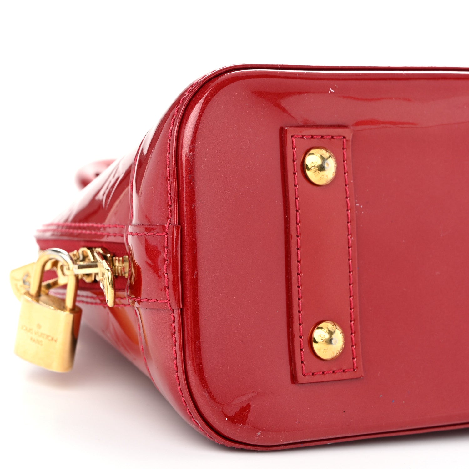 Louis Vuitton Vernis Alma BB Pomme D'Amour 8 of 9