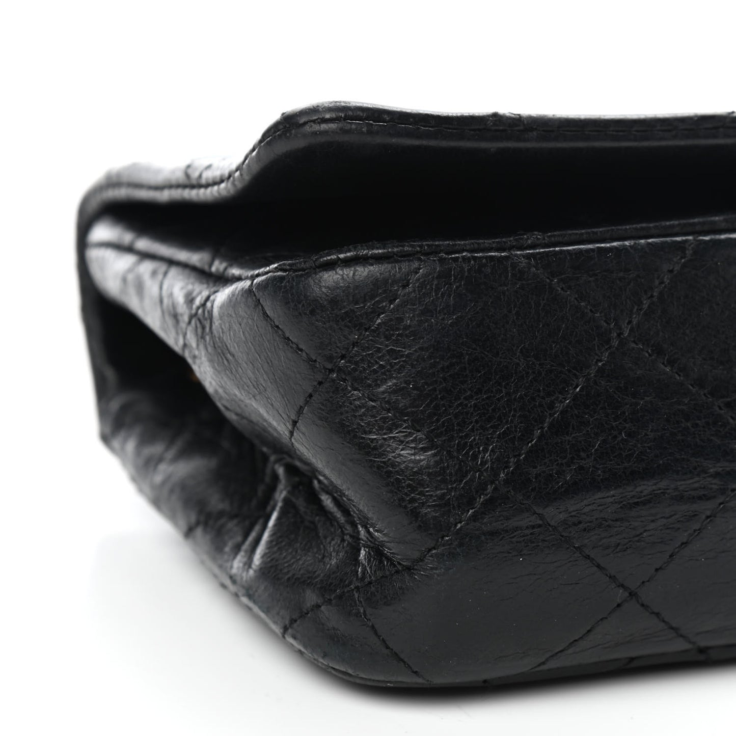 Lambskin Quilted Small Single Flap Black