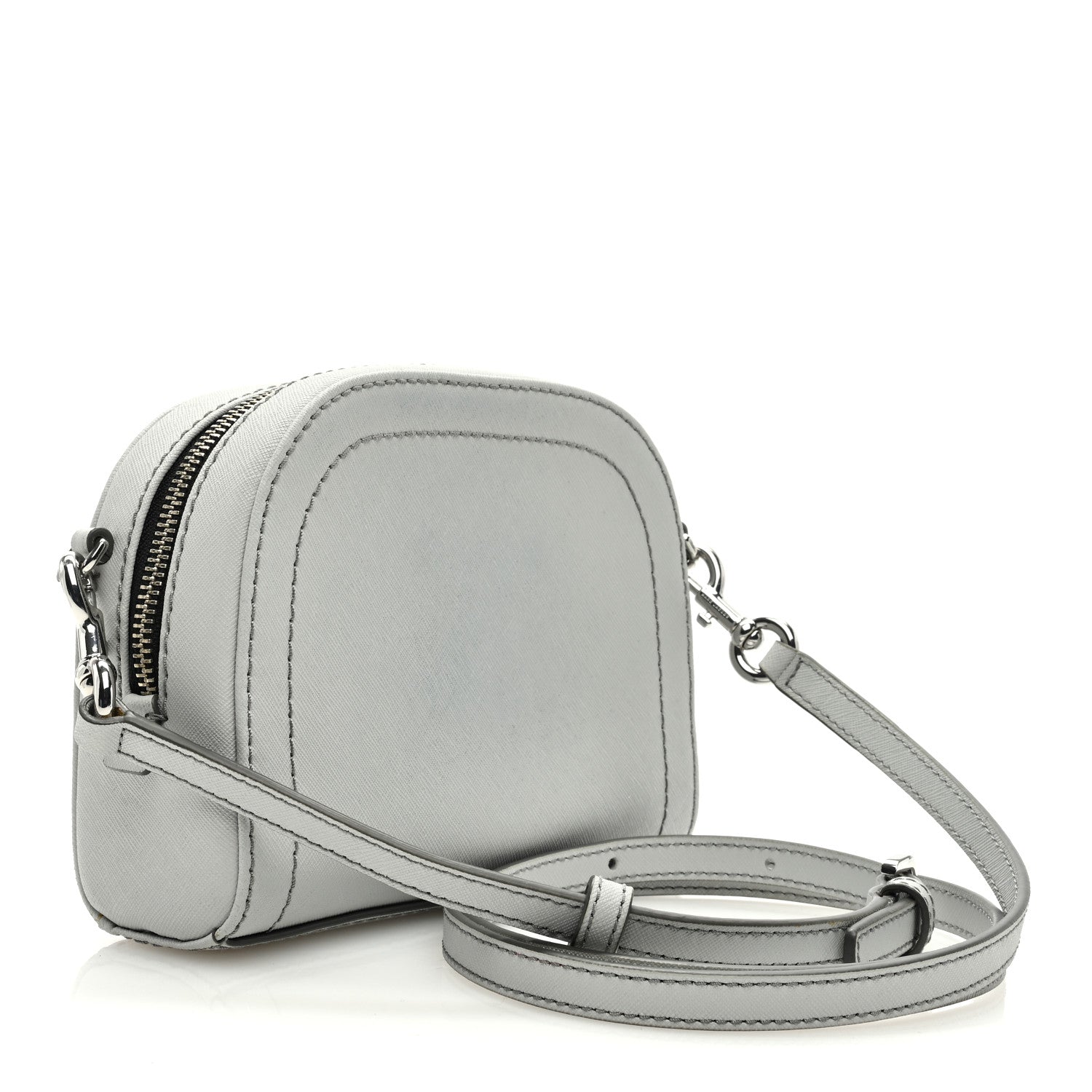 Marc Jacobs Saffiano Playback Boxed Dome Crossbody Grey 3 of 10
