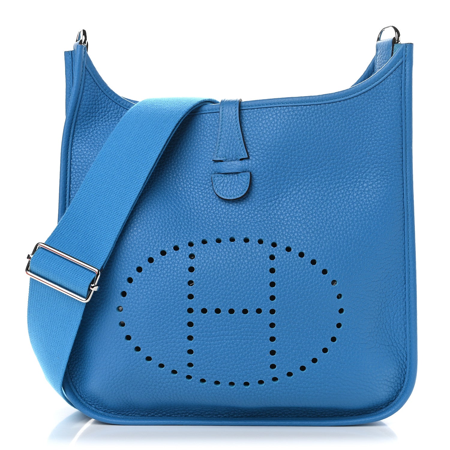 Hermes Taurillon Clemence Evelyne III PM Bleu Zanzibar 1 of 8