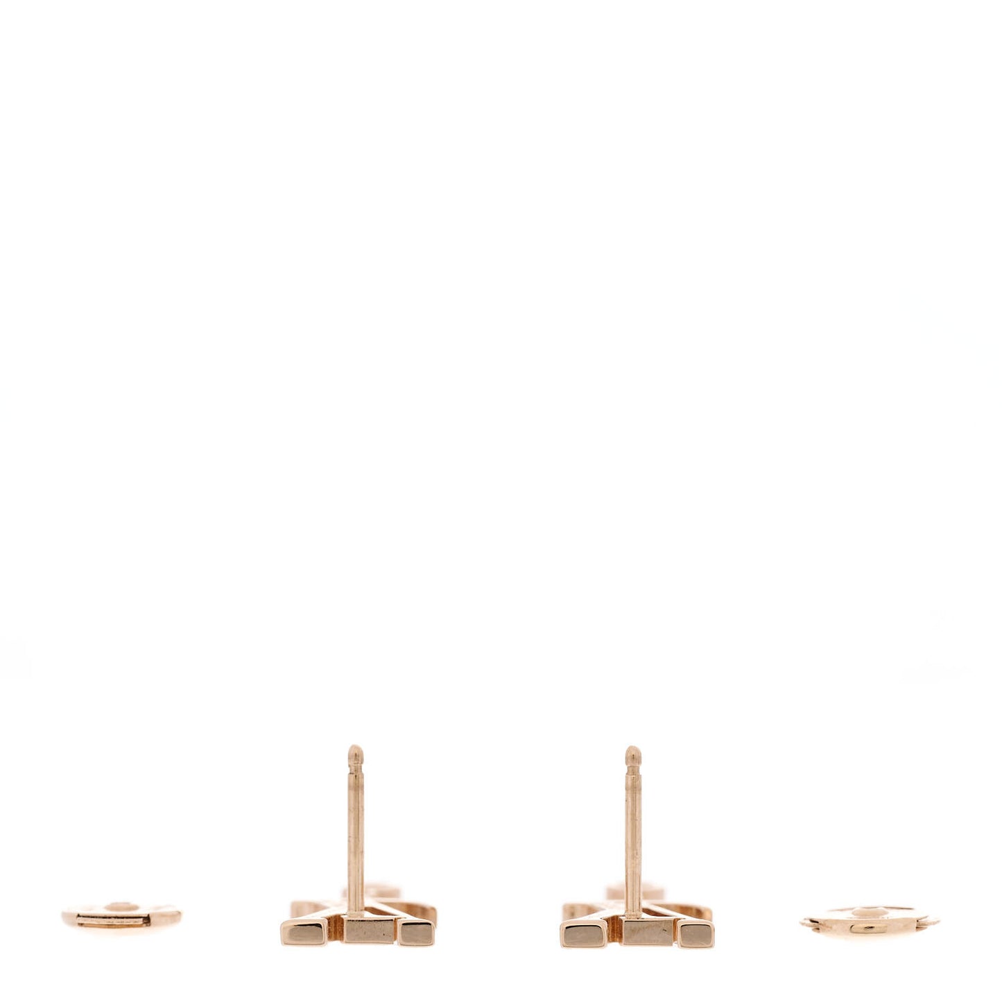 18K Pink Gold Diamond Idylle Blossom LV Stud Earrings