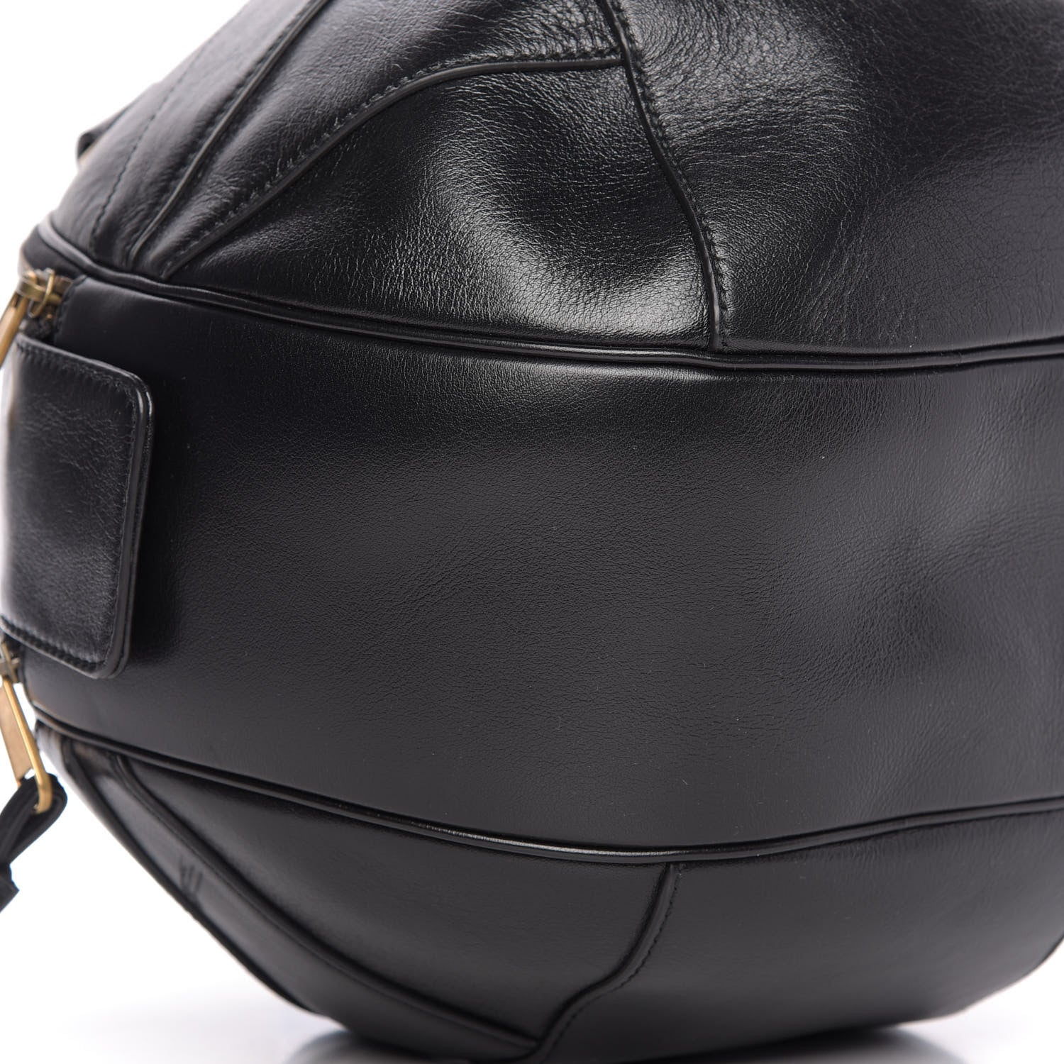 Gucci Piuma Lux Energy Large Tifosa Basketball Shaped Shoulder Bag Black 6 of 9