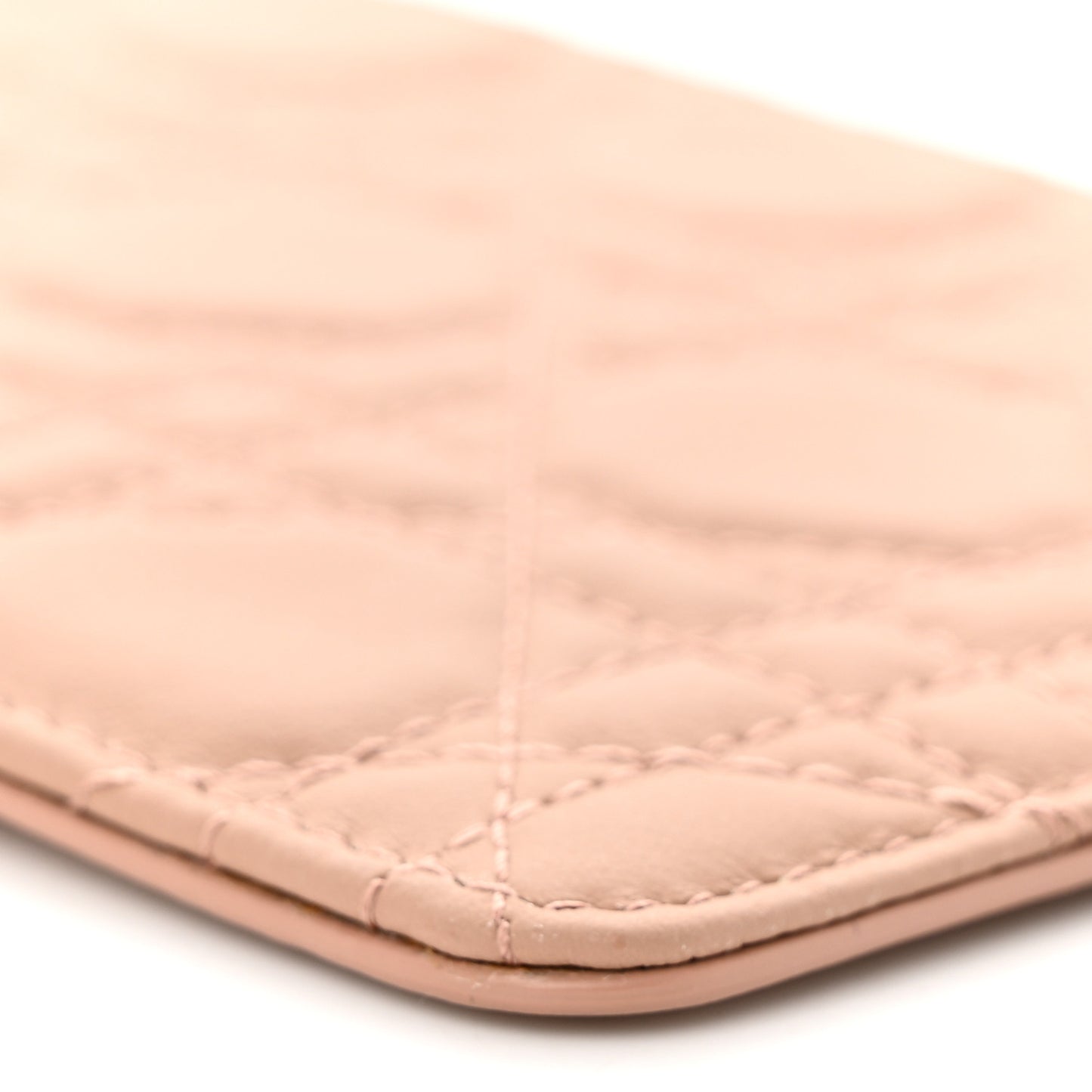 Ultra Matte Calfskin Lady Dior Long Wallet With Strap Beige