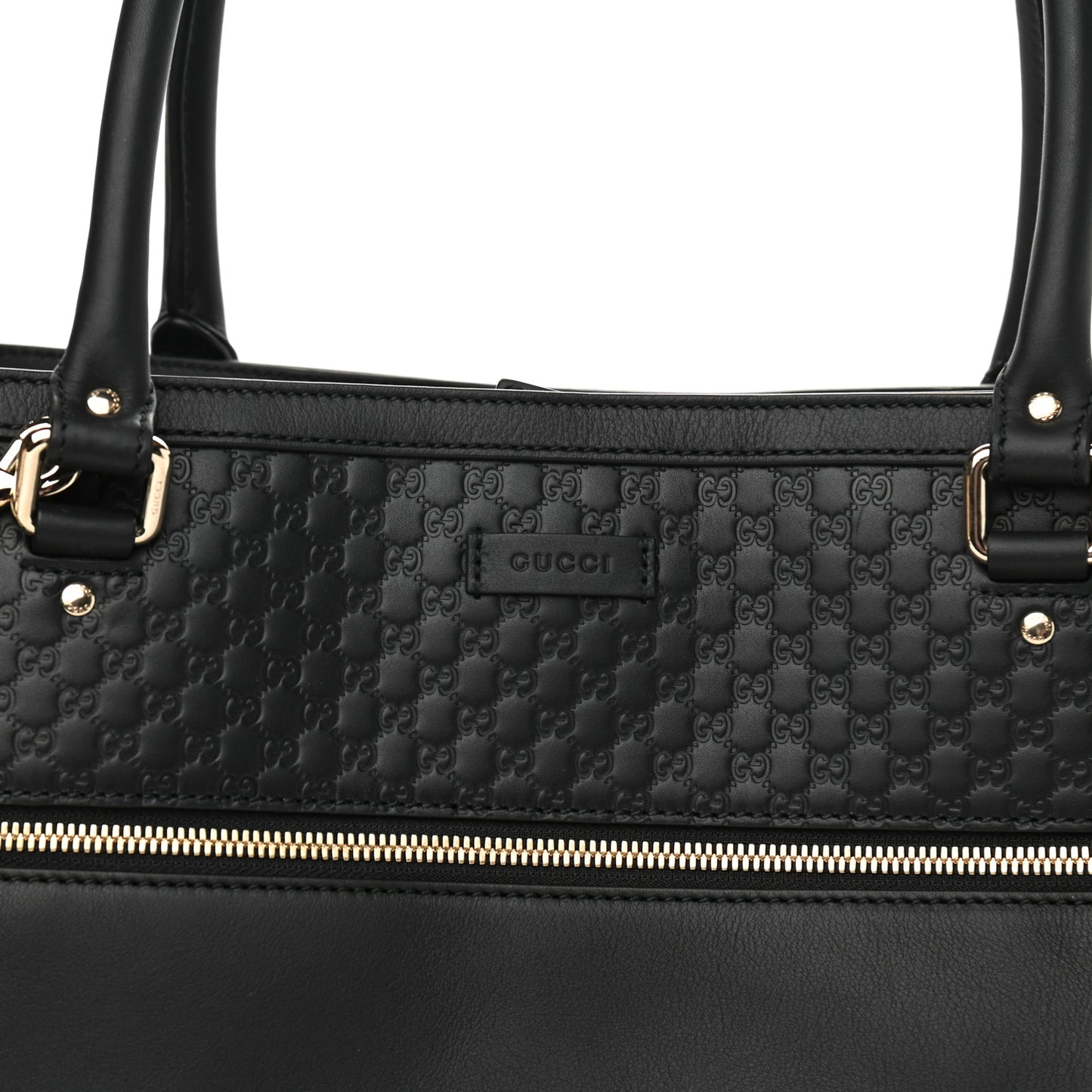Soft Microguccissima Large Tote Black