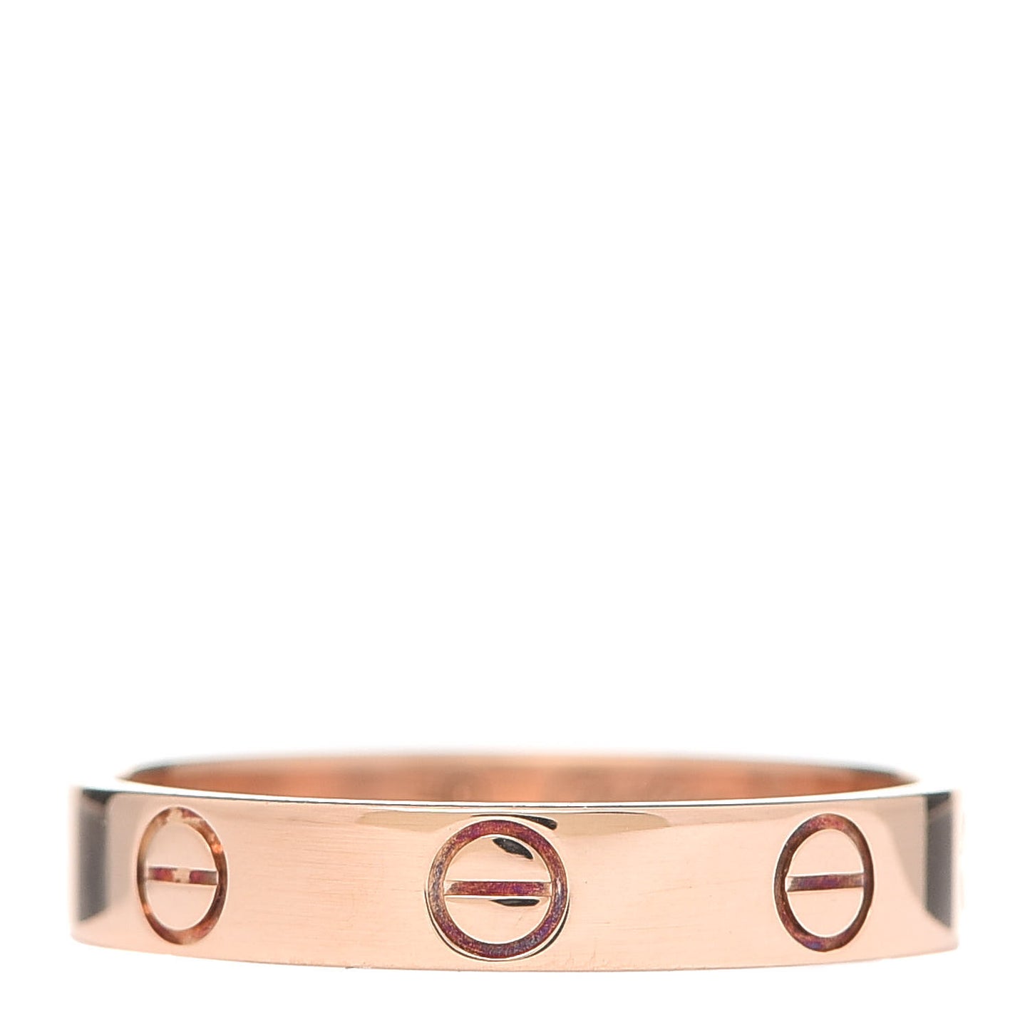18K Pink Gold 3.5mm LOVE Wedding Band Ring 54 7