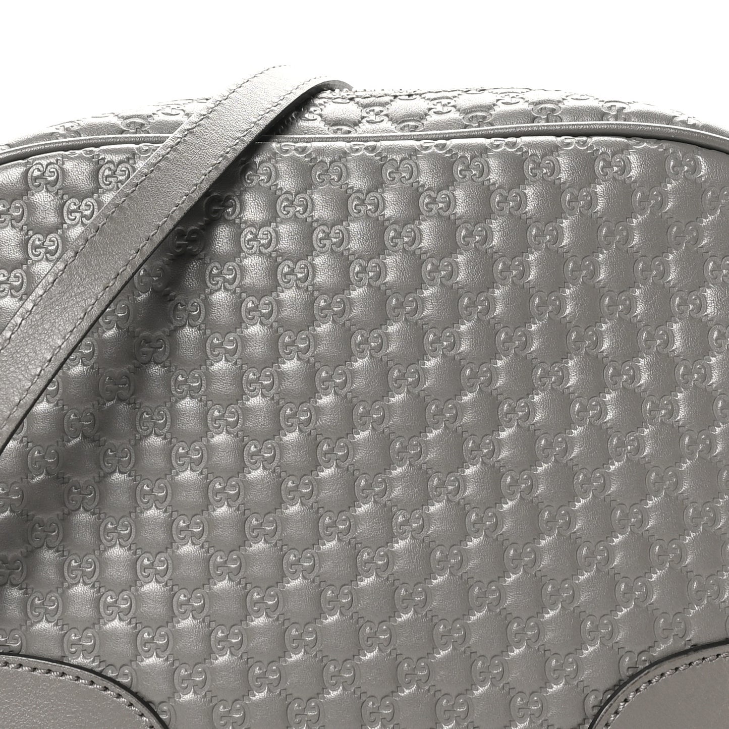 Microguccissima Mini Bree Messenger Bag Grey