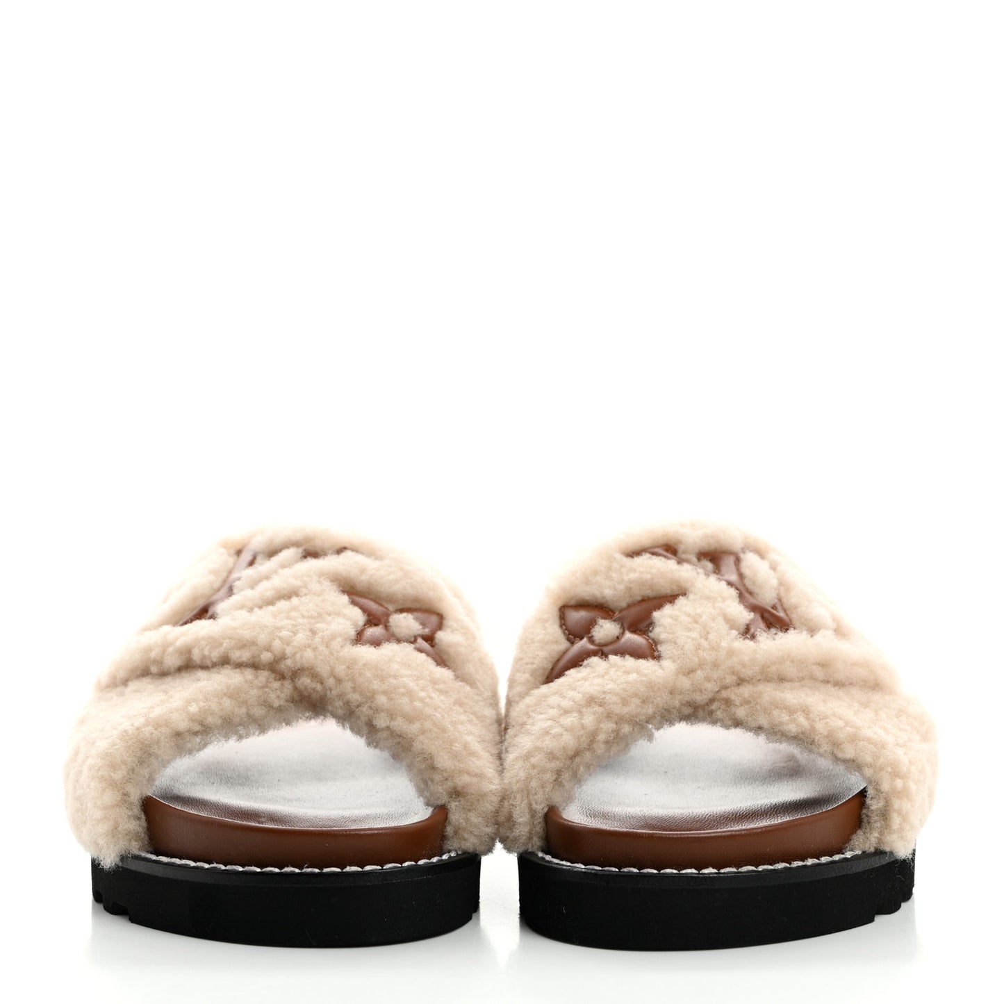 Shearling Paseo Flat Comfort Mule 37 Brown