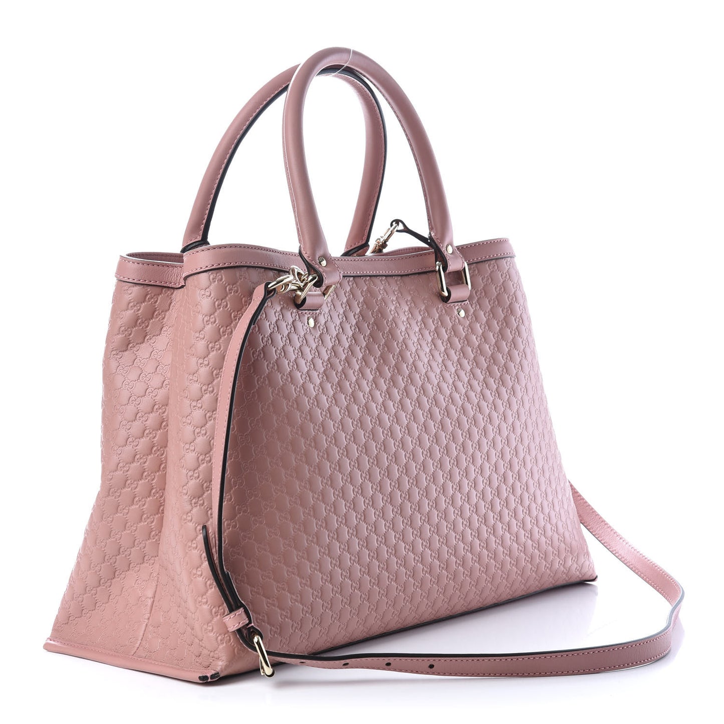 Soft Microguccissima Medium Tote Soft Pink