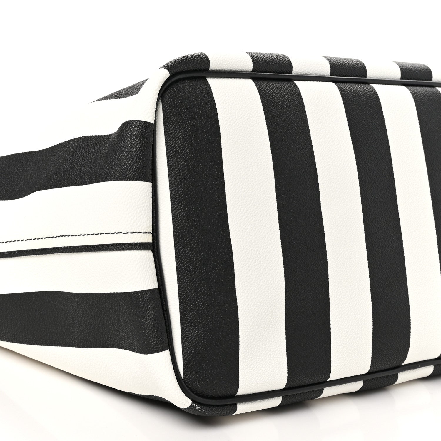 Givenchy Coated Canvas Striped Large Antigona Tote Black White 10 of 12