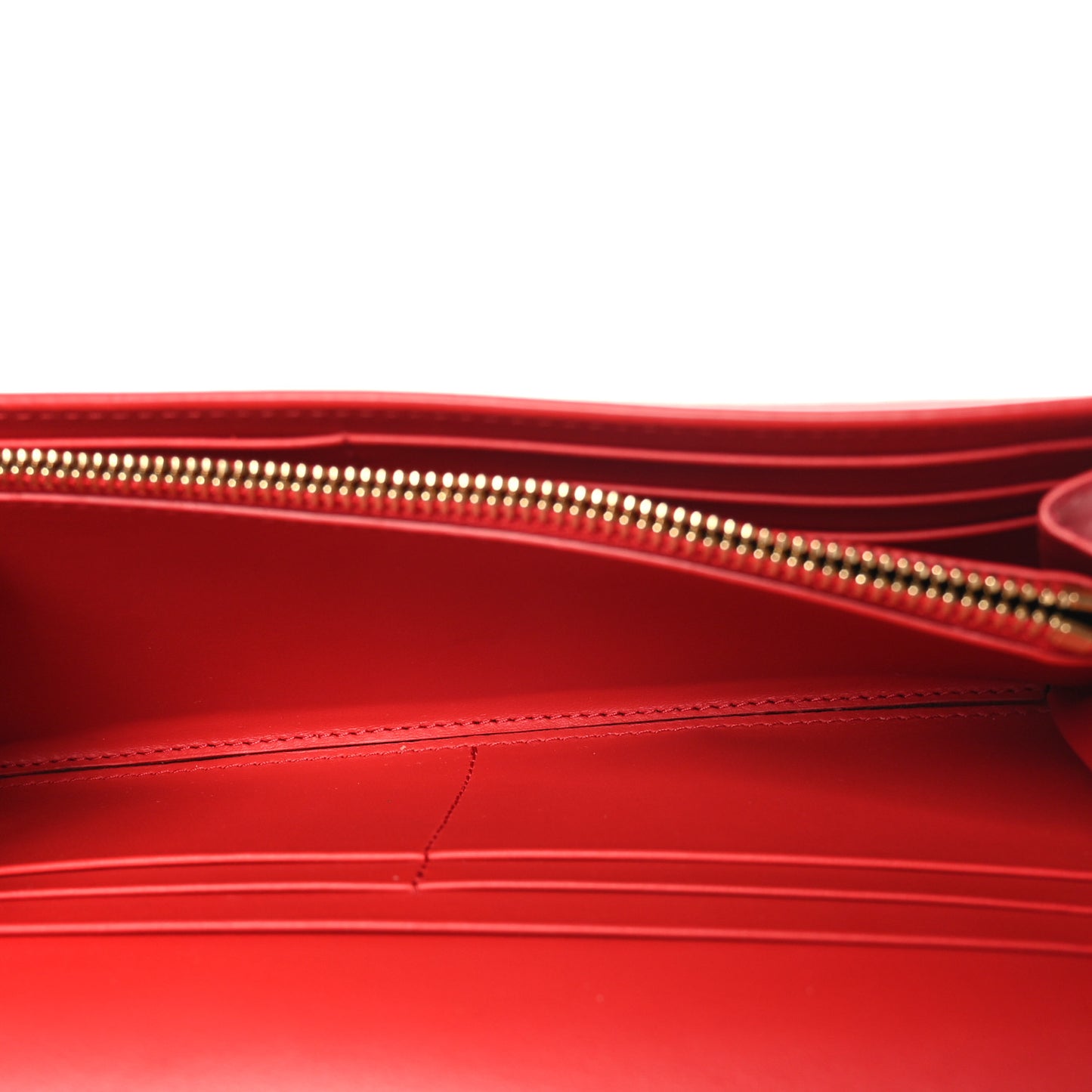 Calfskin Logo Hazelmere Wallet With Detachable Strap Red