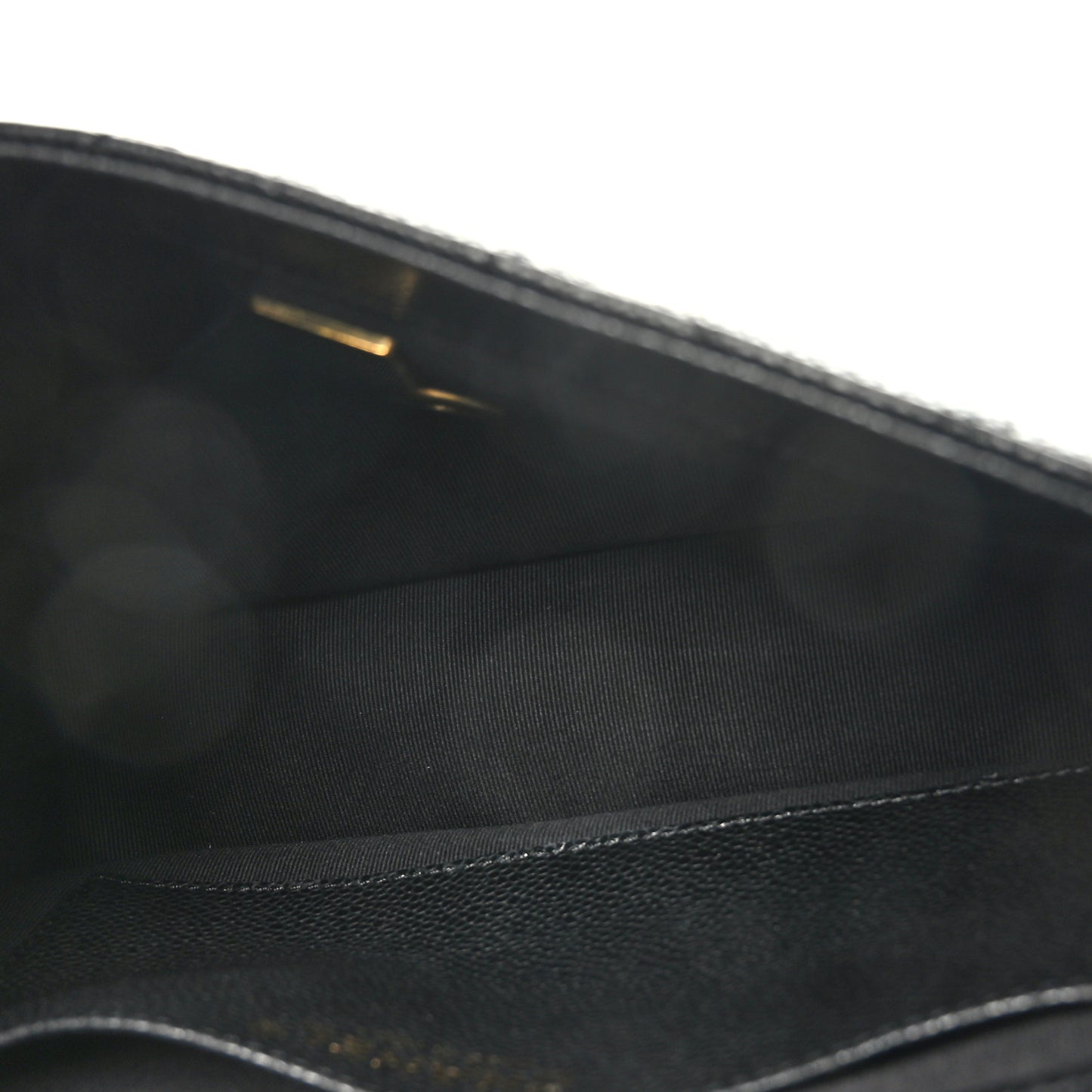 Caviar Quilted Small Chain Flap Black