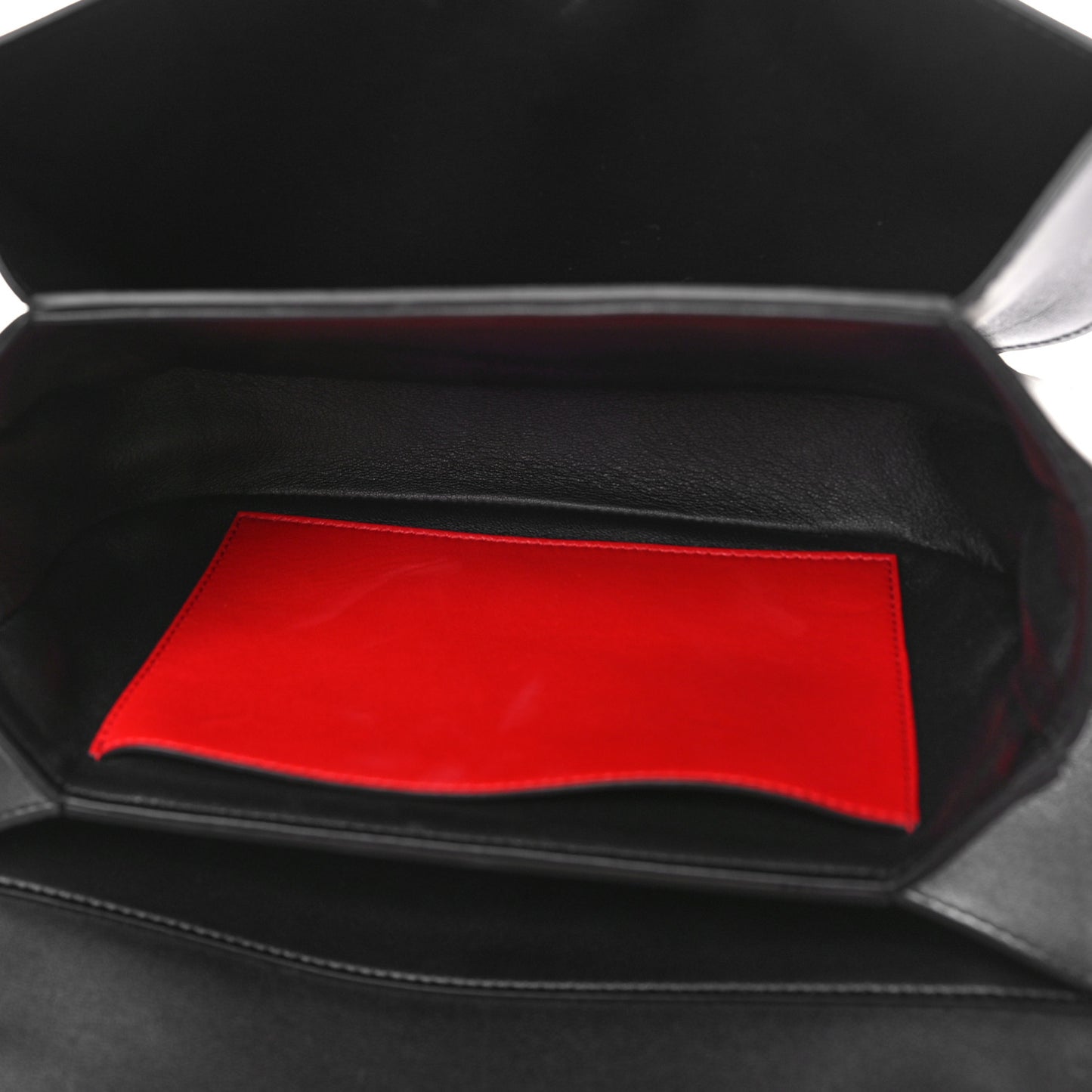 Smooth Calfskin Supervee Shoulder Bag Black