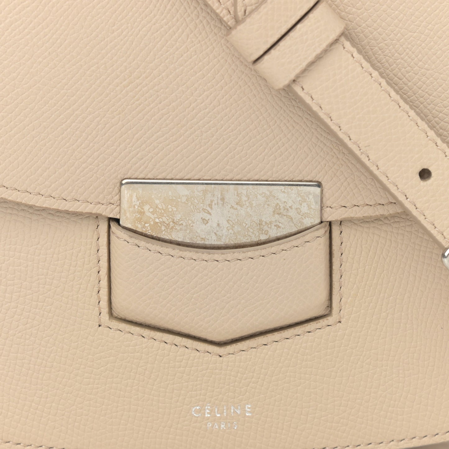 Grained Calfskin Medium Trotteur Ballerina