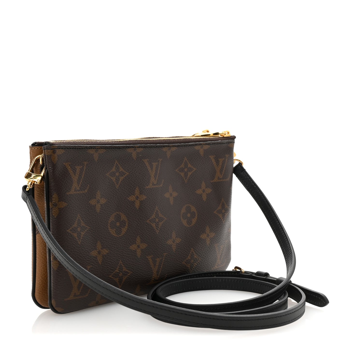 Reverse Monogram Giant Double Zip Pochette