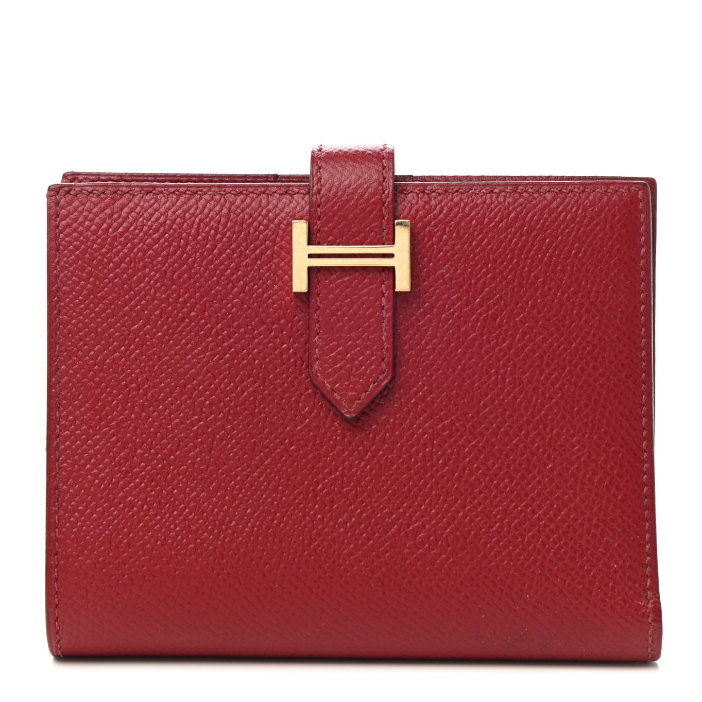 Epsom Bearn Compact Wallet Rouge Grenat