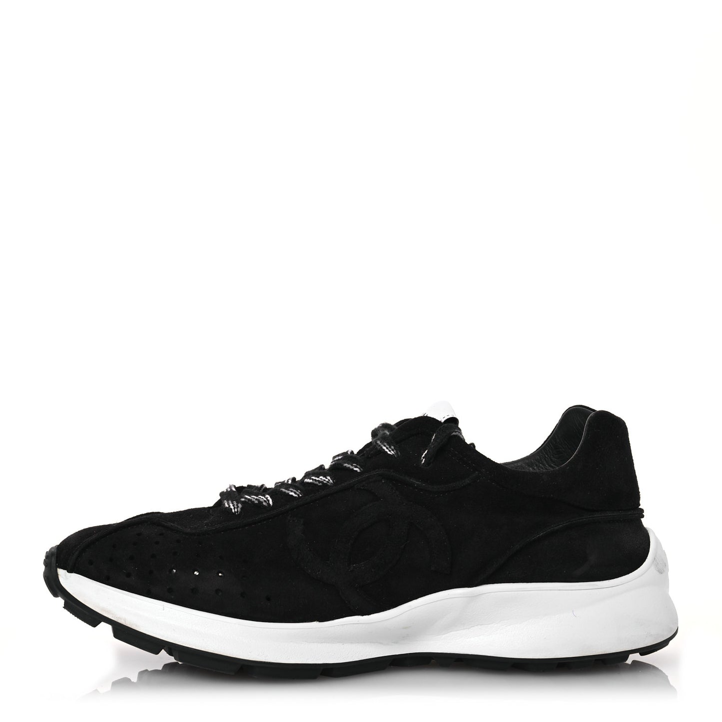 Suede Goatskin CC Sneakers 39 Black
