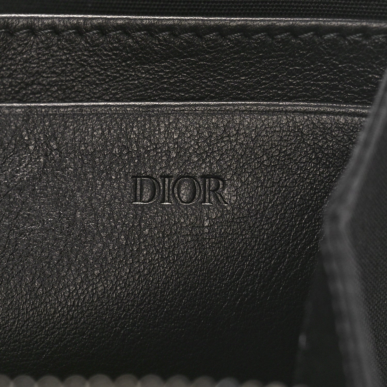 Christian Dior Coated Canvas CD Diamond Messenger Pouch Black 6 of 8